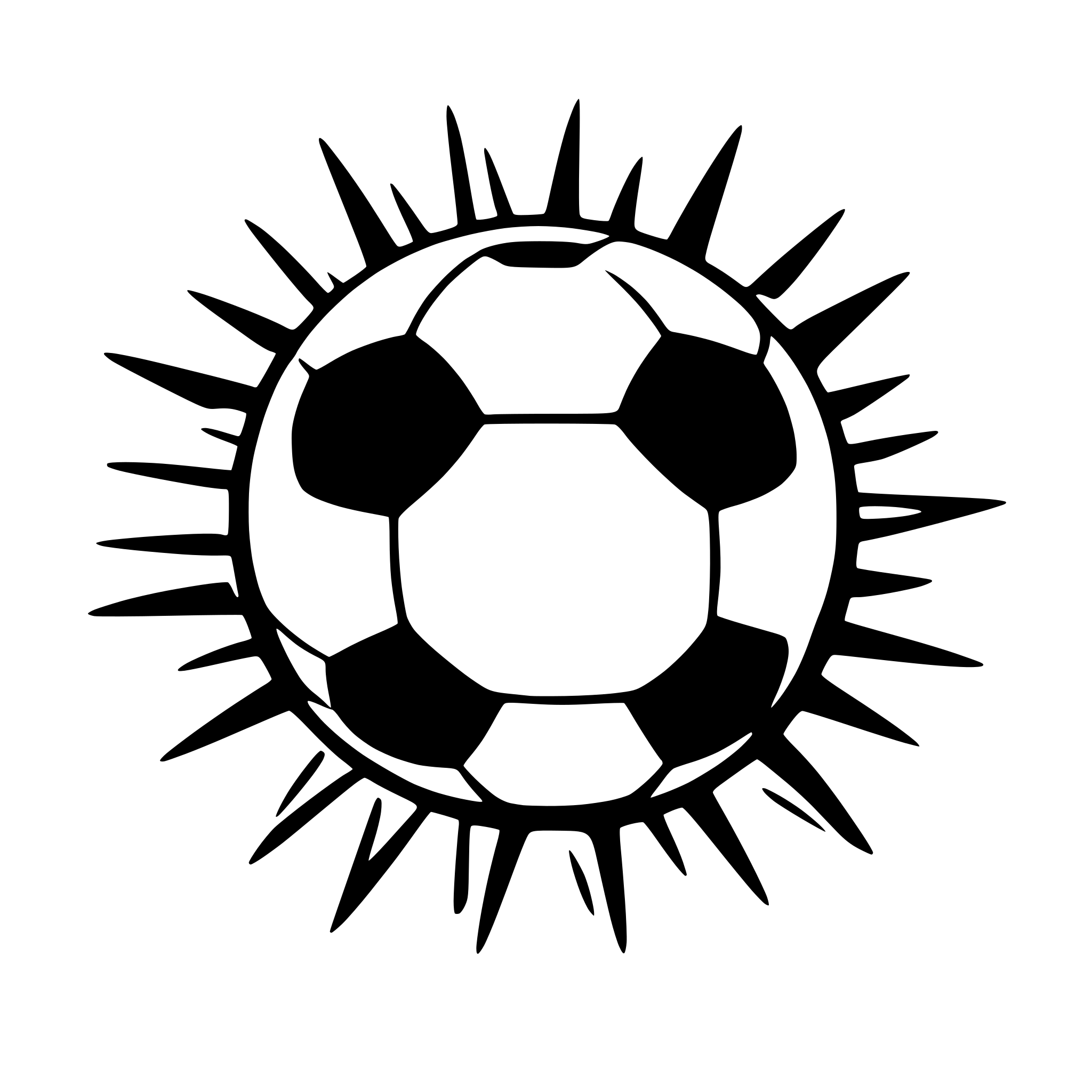 AI-generated SVG of a sun soccer ball