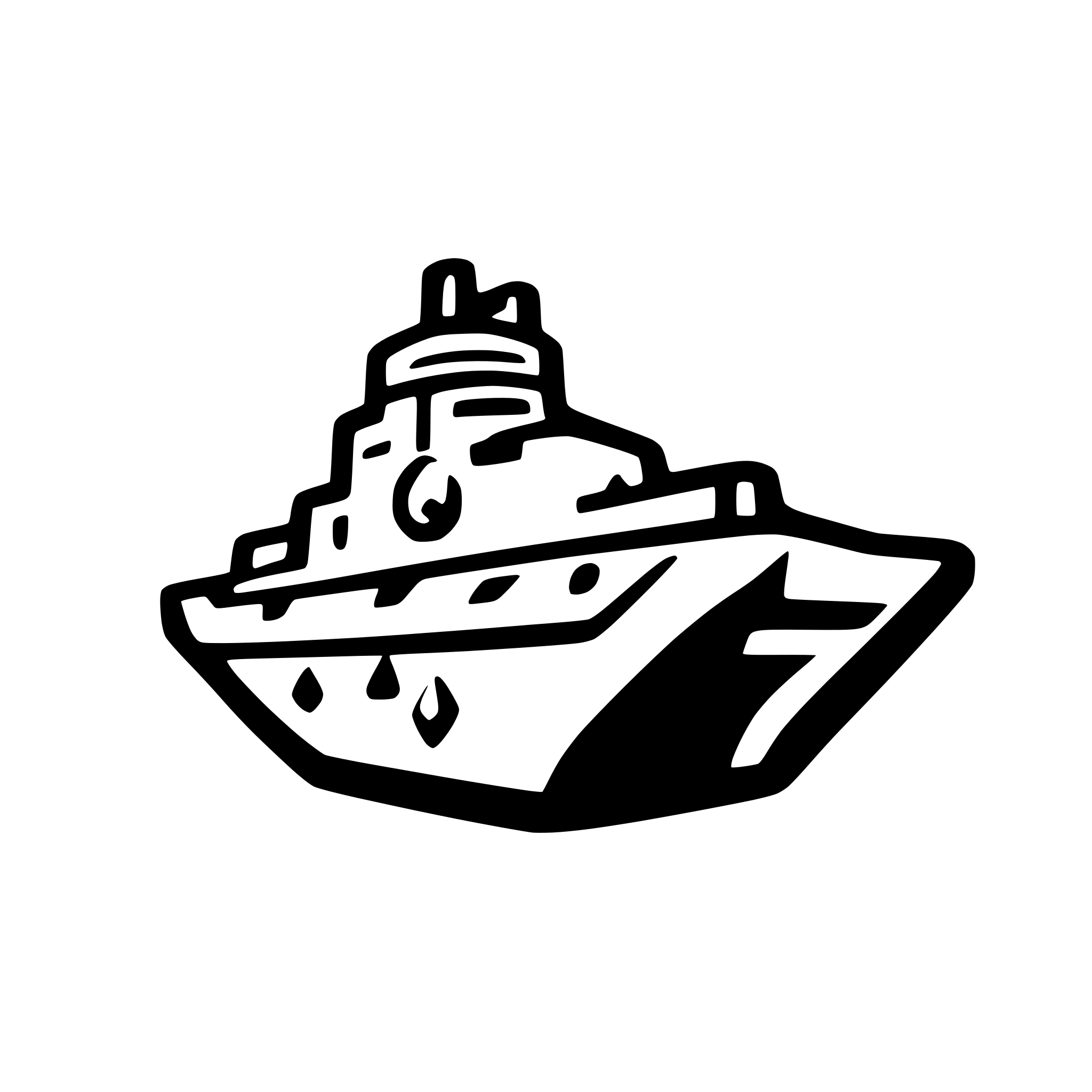 AI-generated SVG of 'battleship profile'