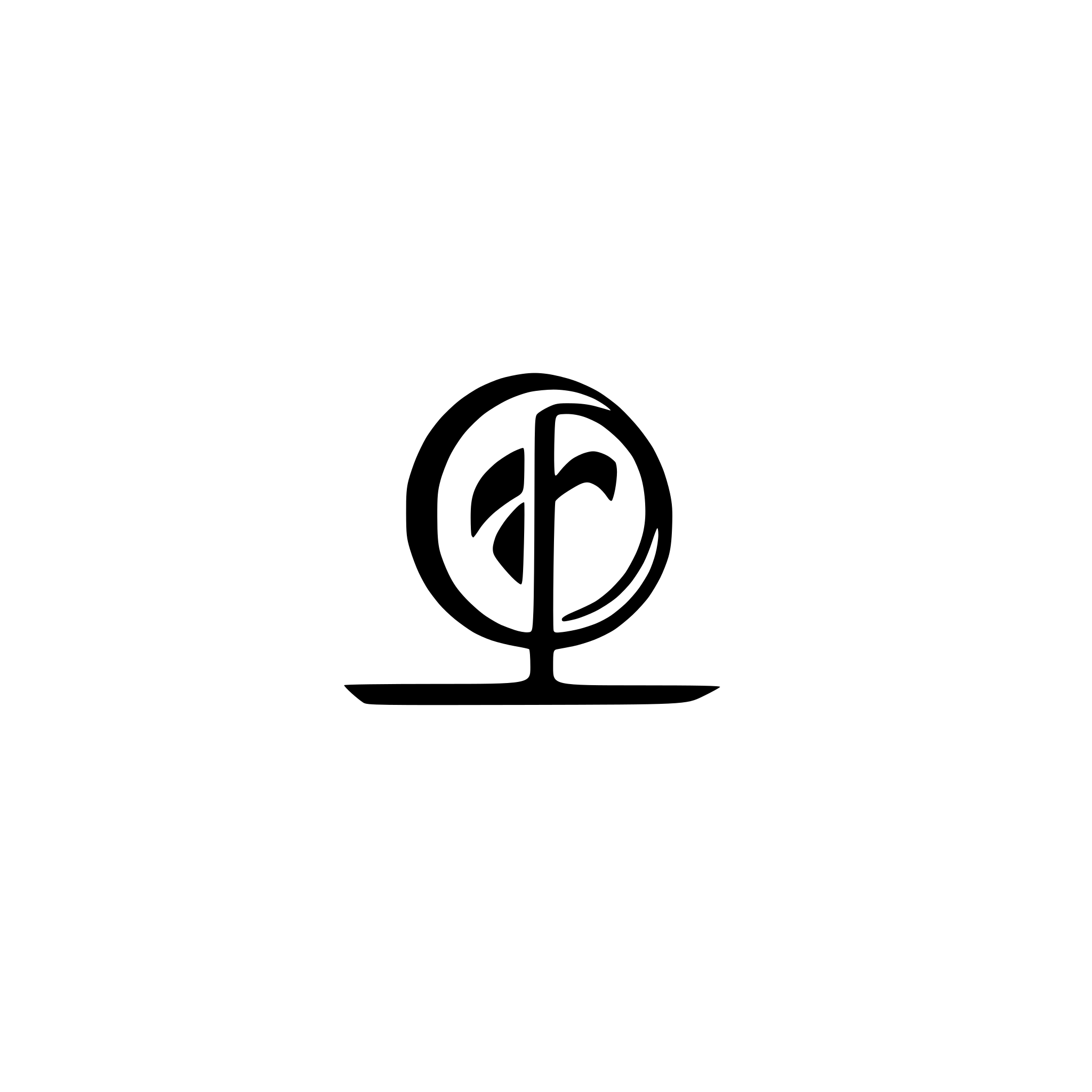 AI-generated SVG of a Logotype of FindPerson avertising project, two letters "FP"