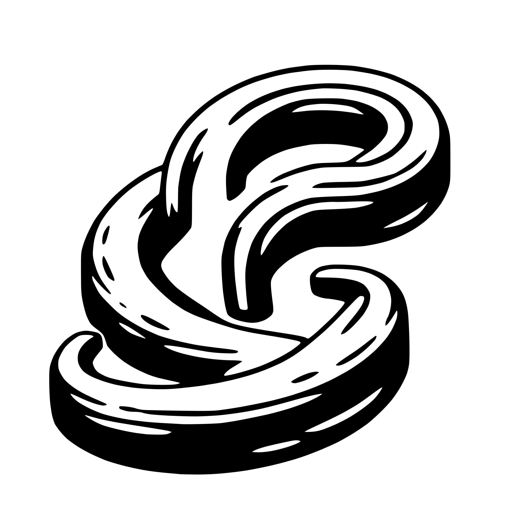 AI-generated SVG of a eel