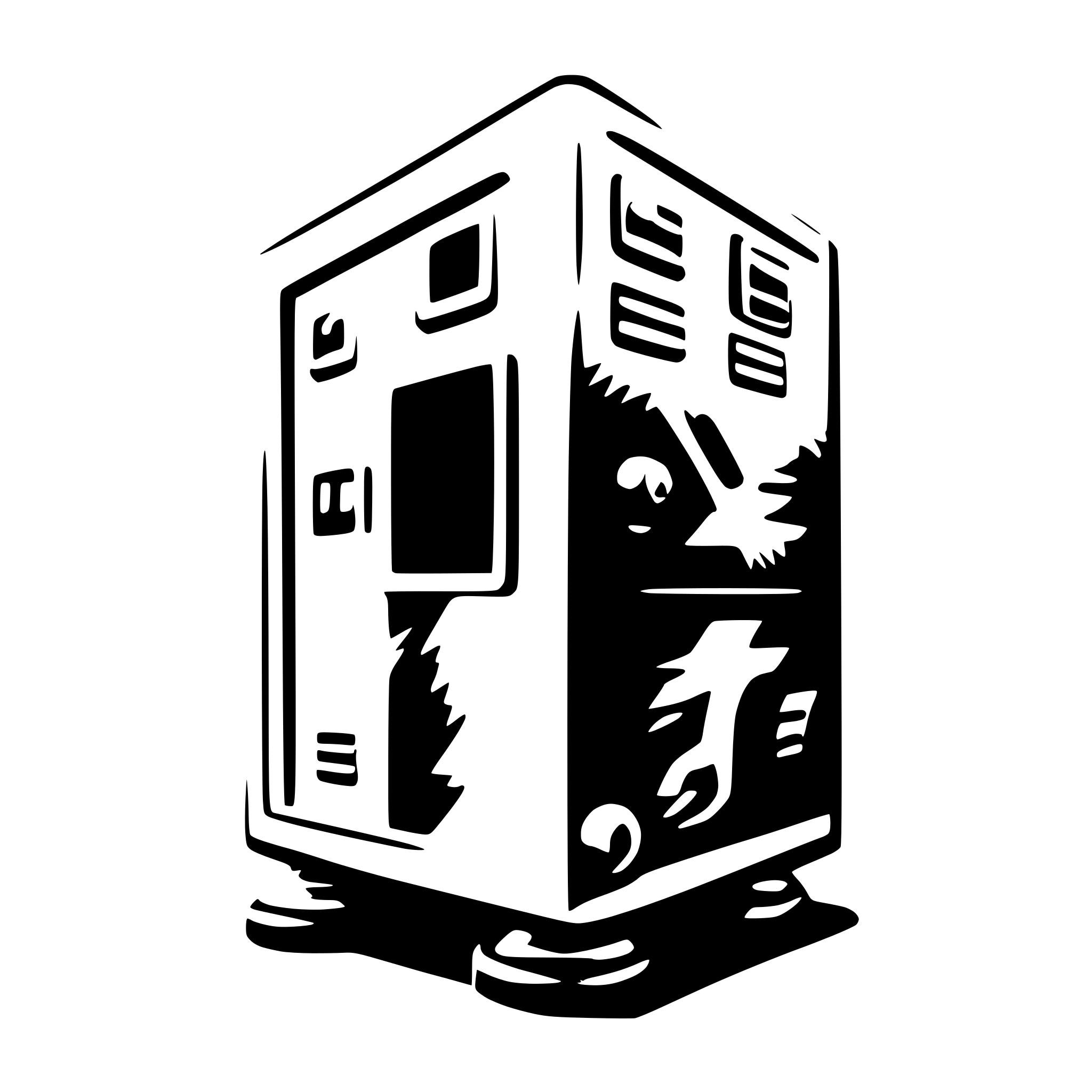 AI-generated SVG of 'moving artistic embedded linux'
