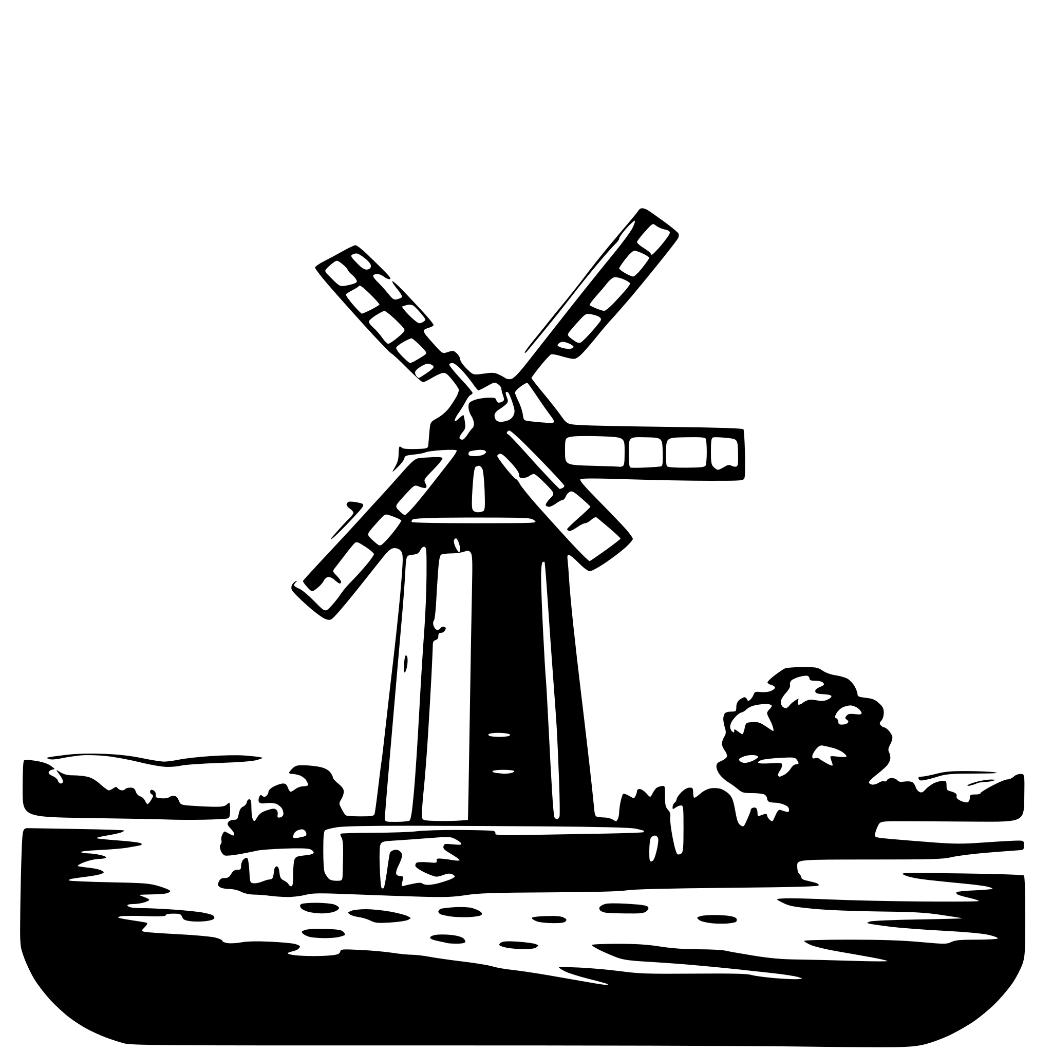 AI-generated SVG of 'karoo farm windmill'