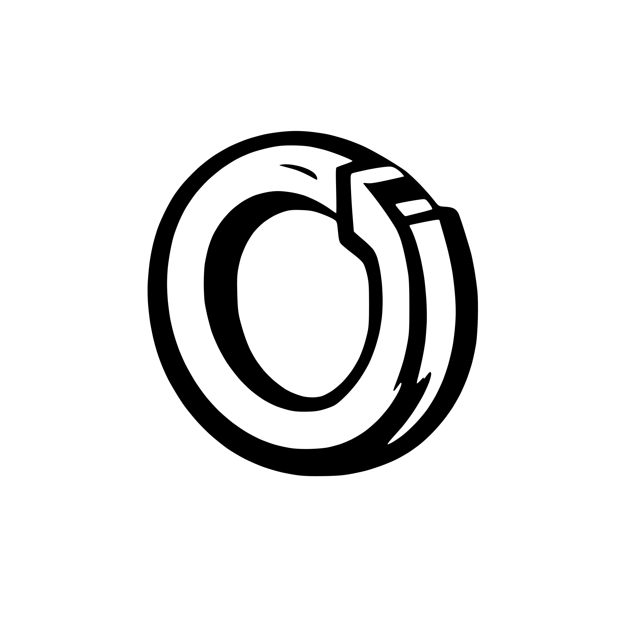 AI-generated SVG of a a simple flat horseshoe with rounded corners and very little detail