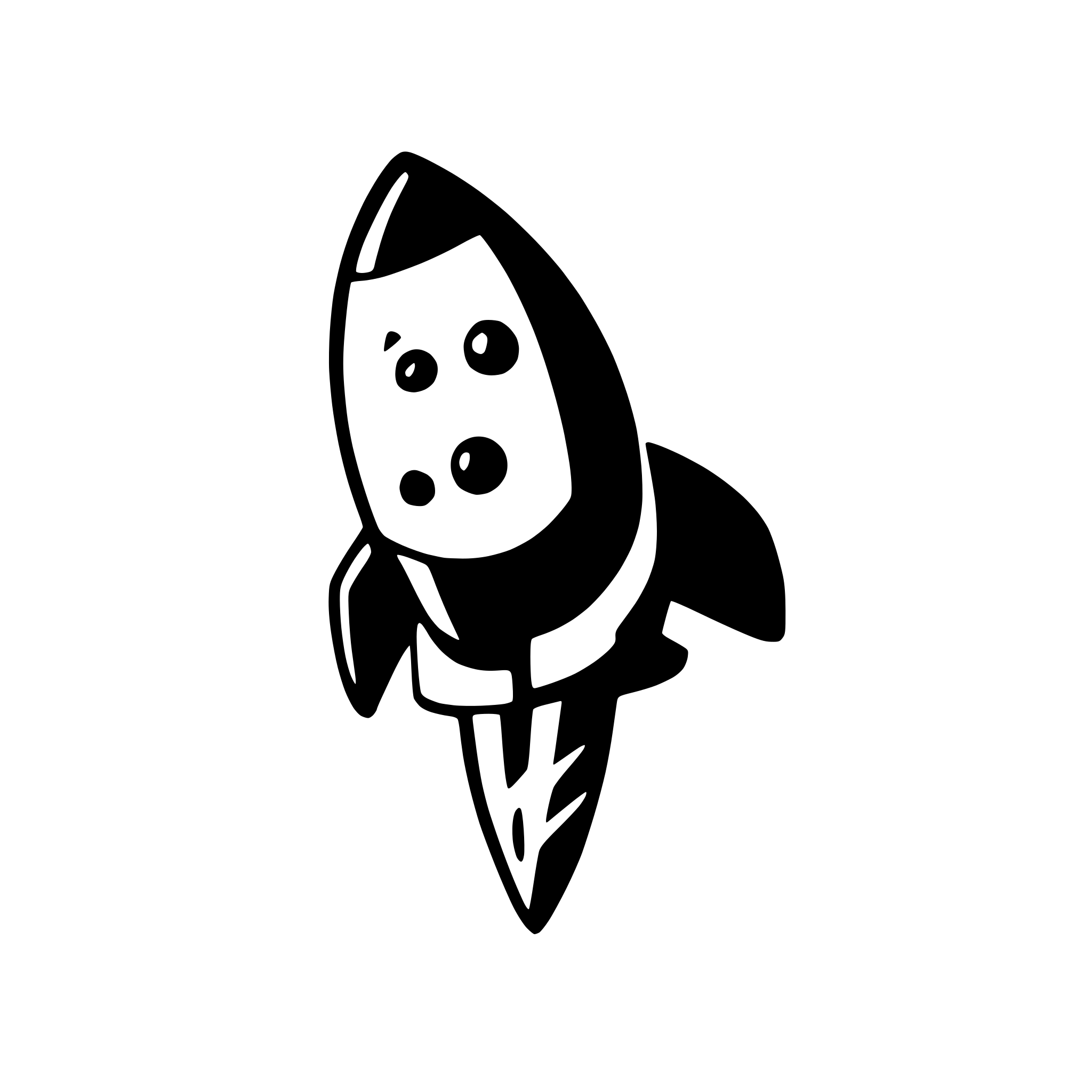 AI-generated SVG of a rocket