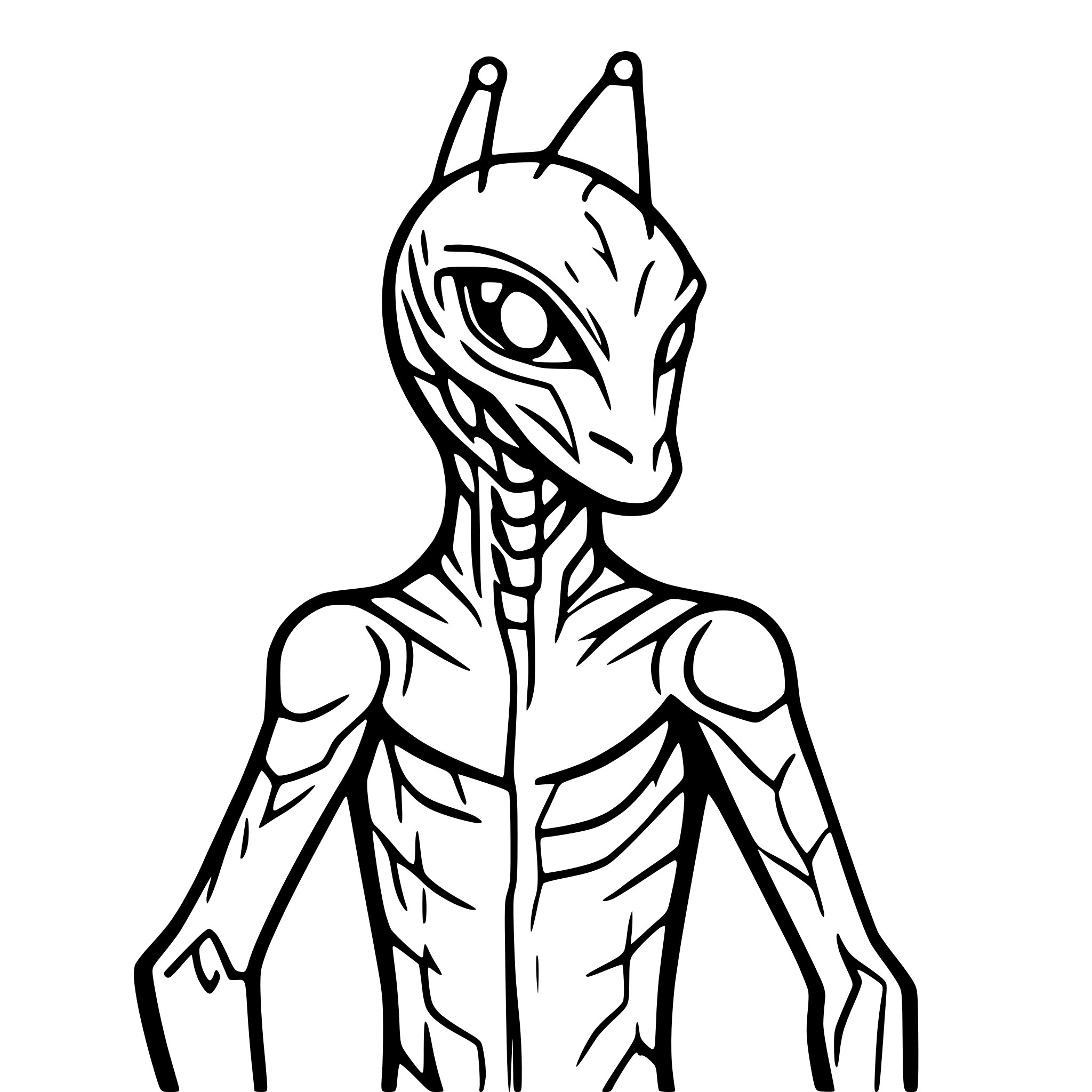 AI-generated SVG of a a reptoid alien humanoid that looks like a praying mantis AI-generated SVG of a a reptoid alien humanoid that looks like a praying mantis