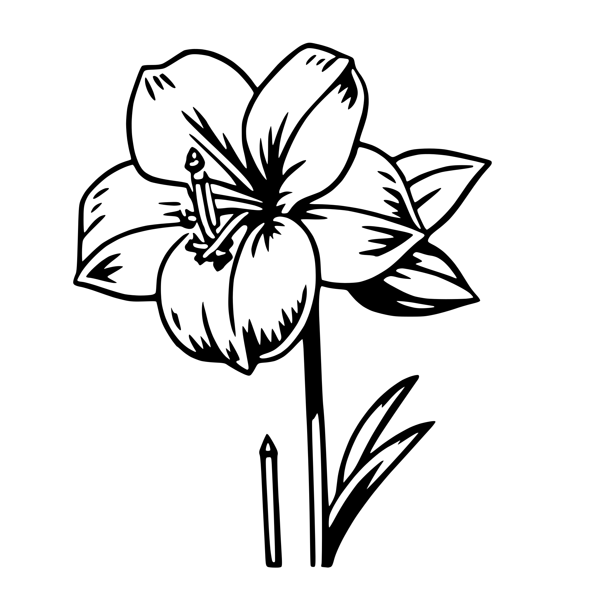 AI-generated SVG of 'amaryllis'