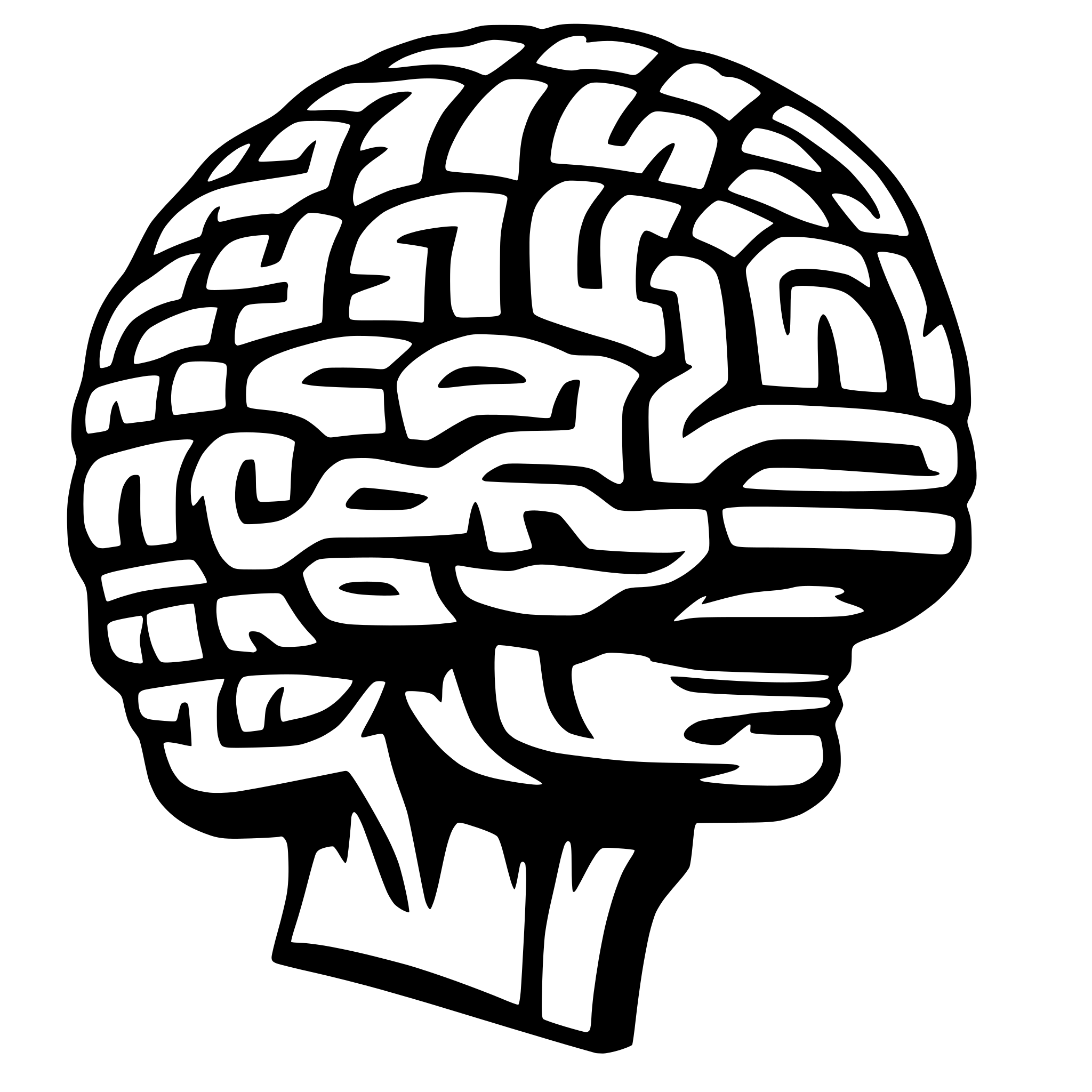 AI-generated SVG of a brain