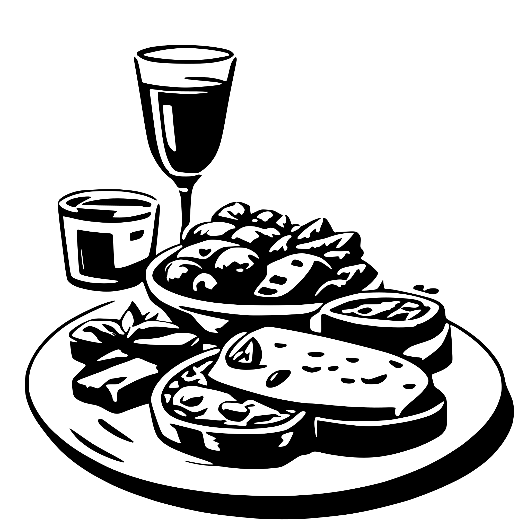 AI-generated SVG of 'dinner'