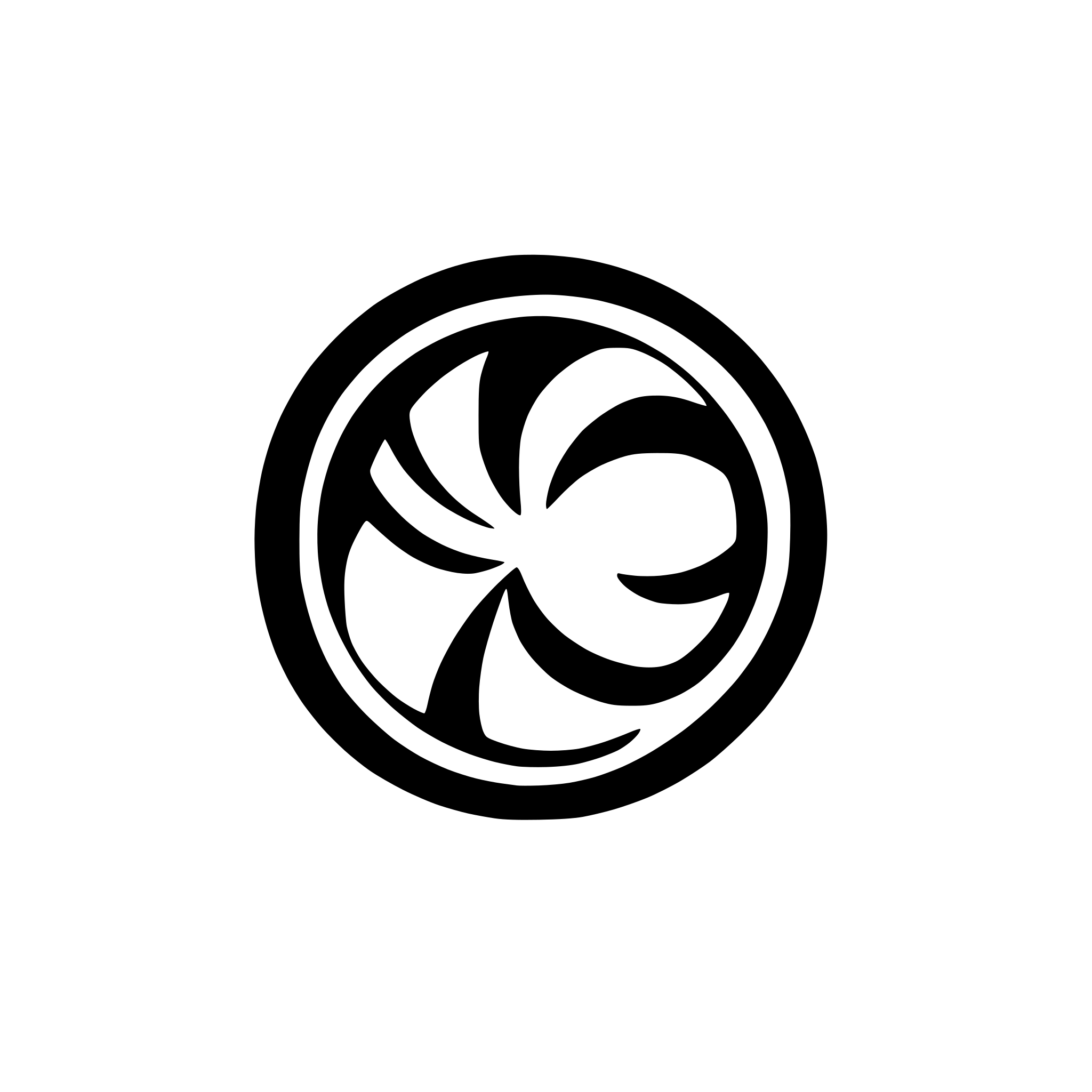 AI-generated SVG of a cross an a circle diagonal swirl logo tech software