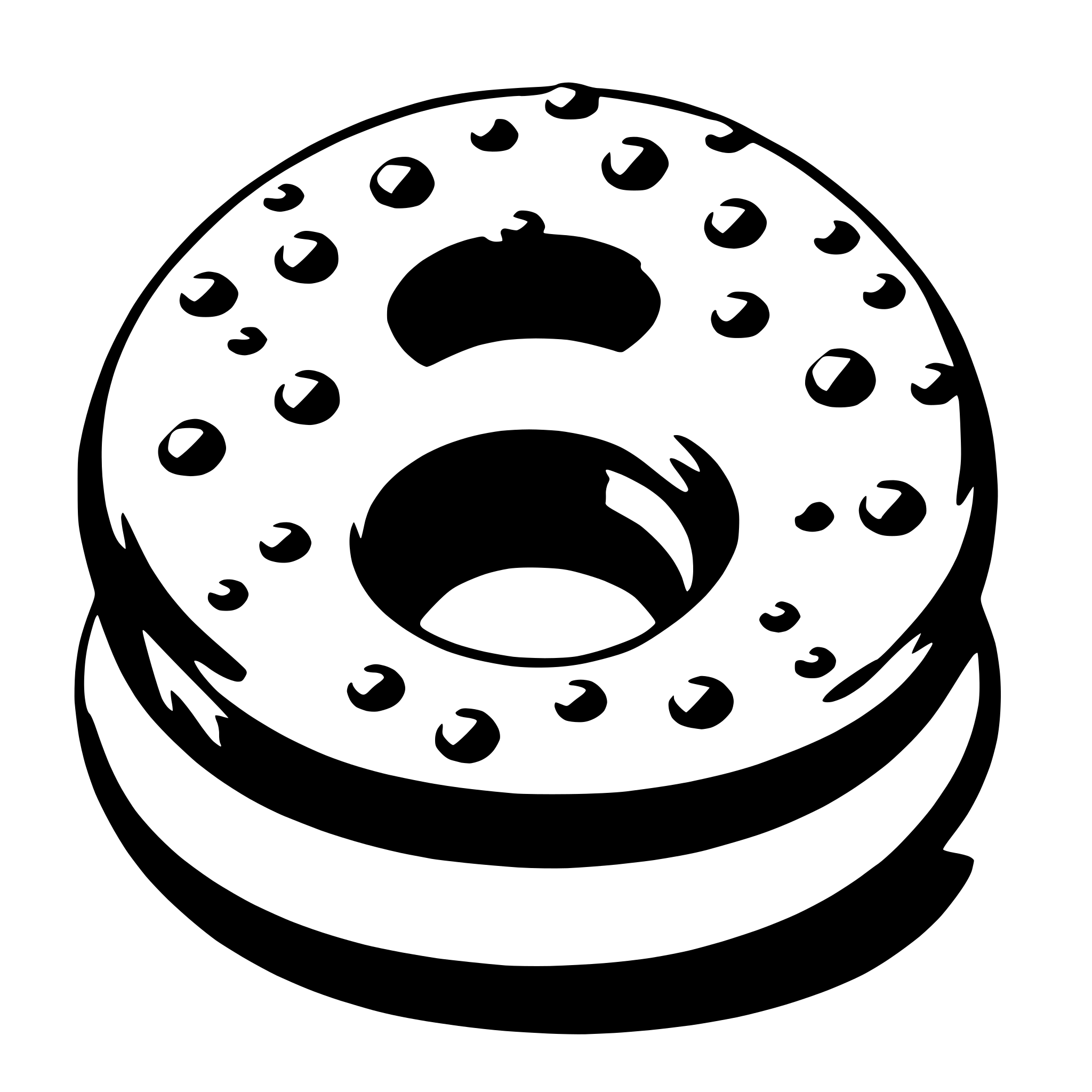 AI-generated SVG of a doughnut
