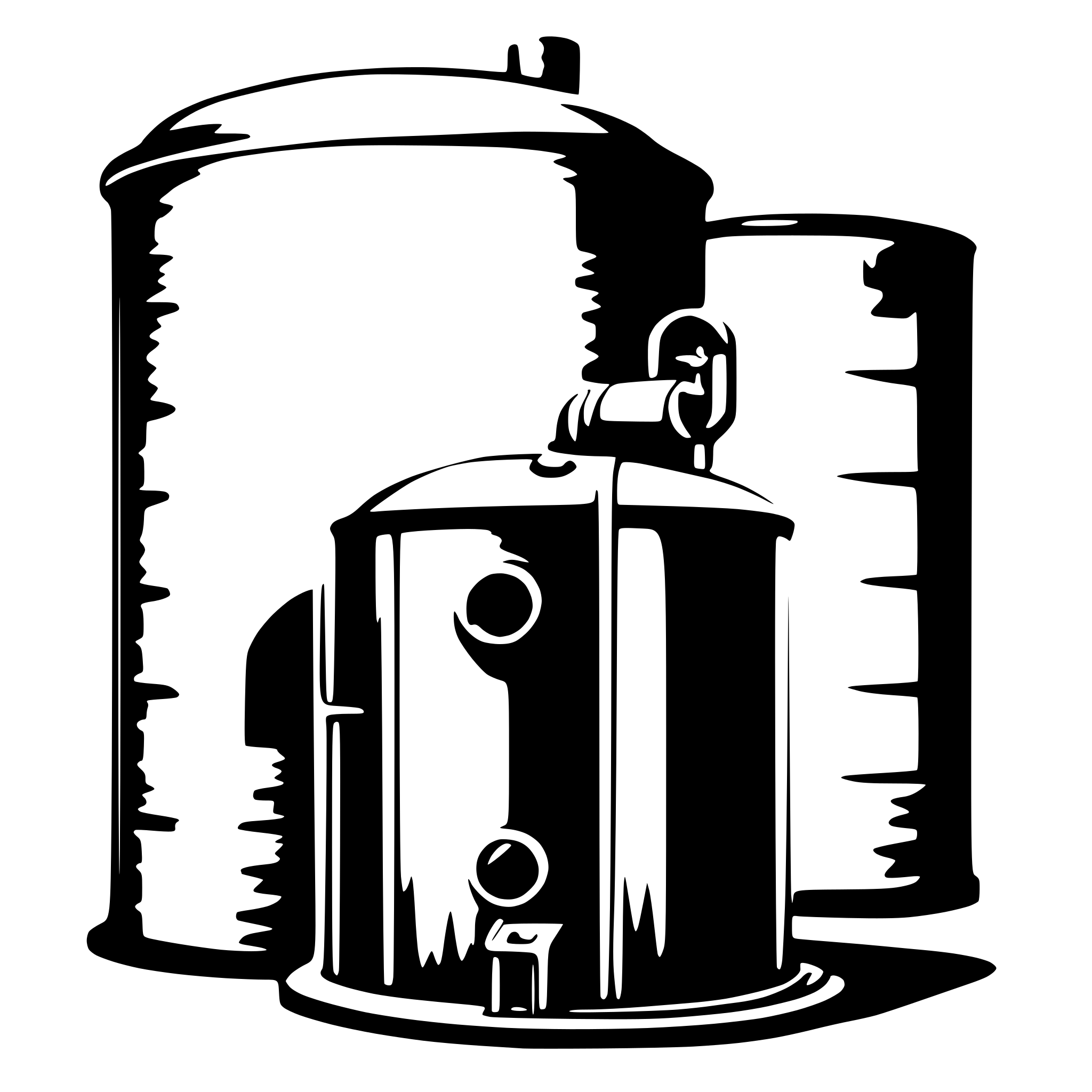 AI-generated SVG of 'water tank 2D'
