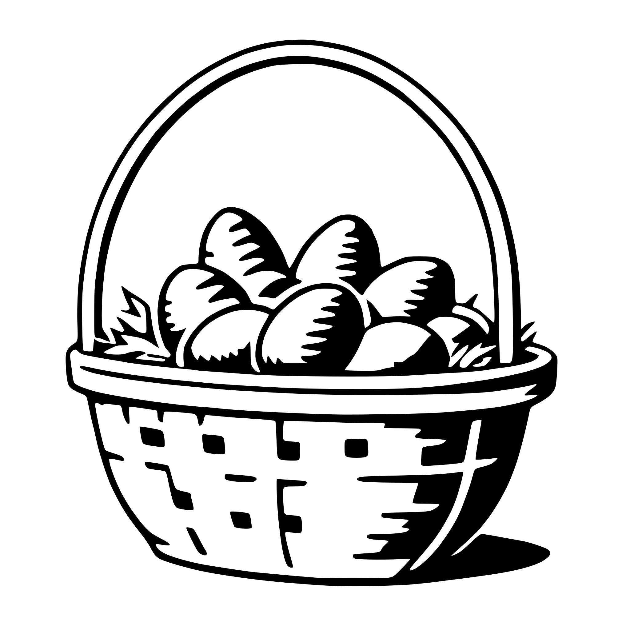 AI-generated SVG of 'easter basket'