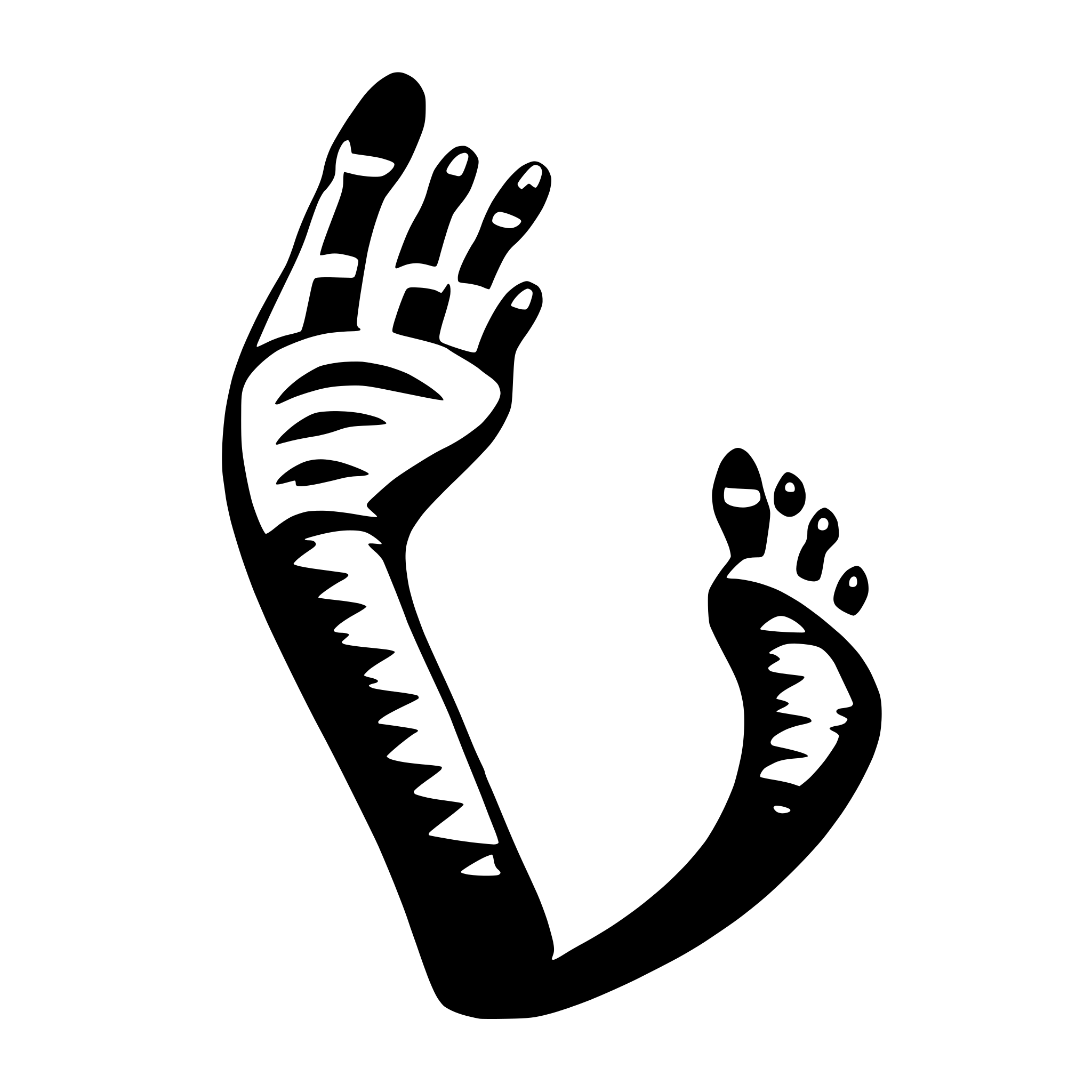 AI-generated SVG of a lovers' footprints