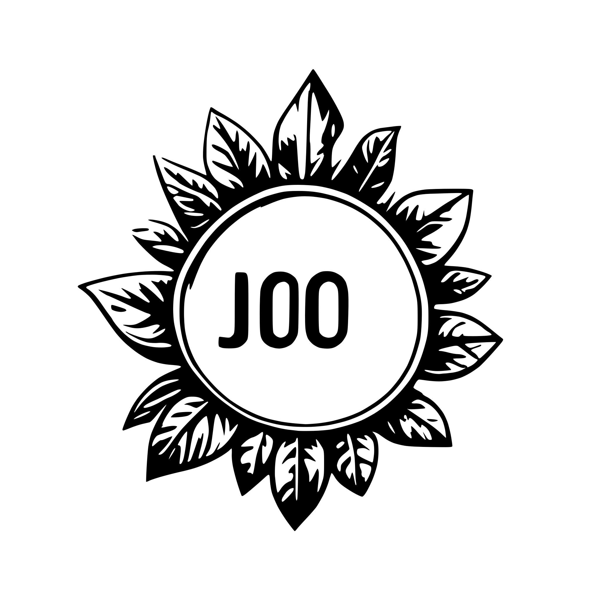 AI-generated SVG of 'Name Jo hand drawn'