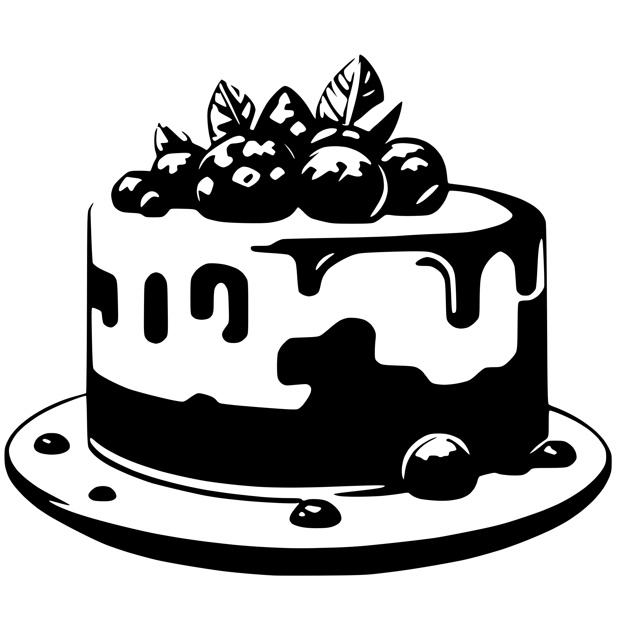 AI-generated SVG of a cake