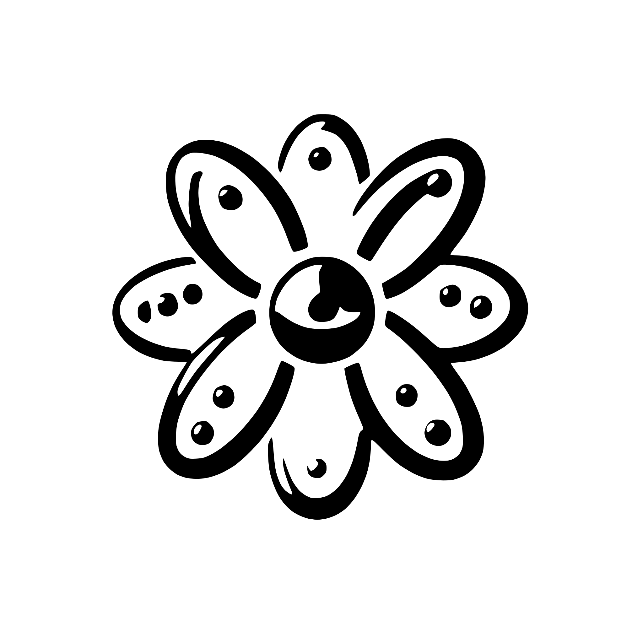 AI-generated SVG of 'atomic reaction logo see neutrons'