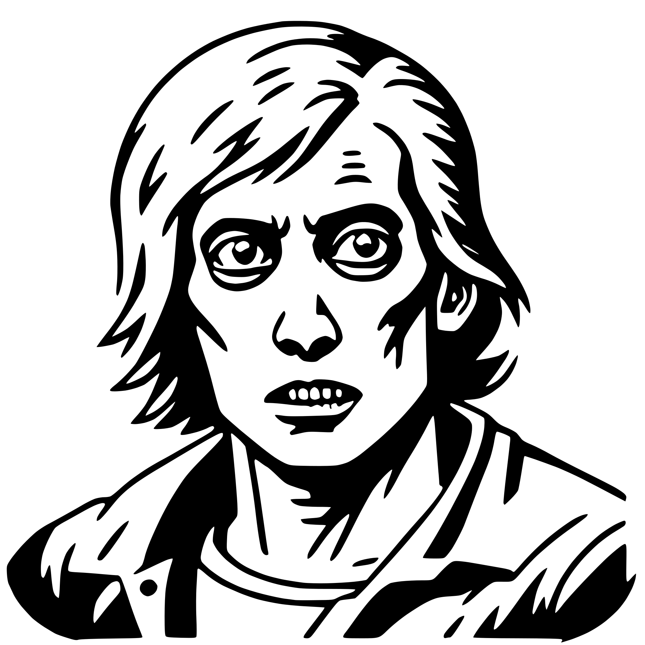 AI-generated SVG of a zombie