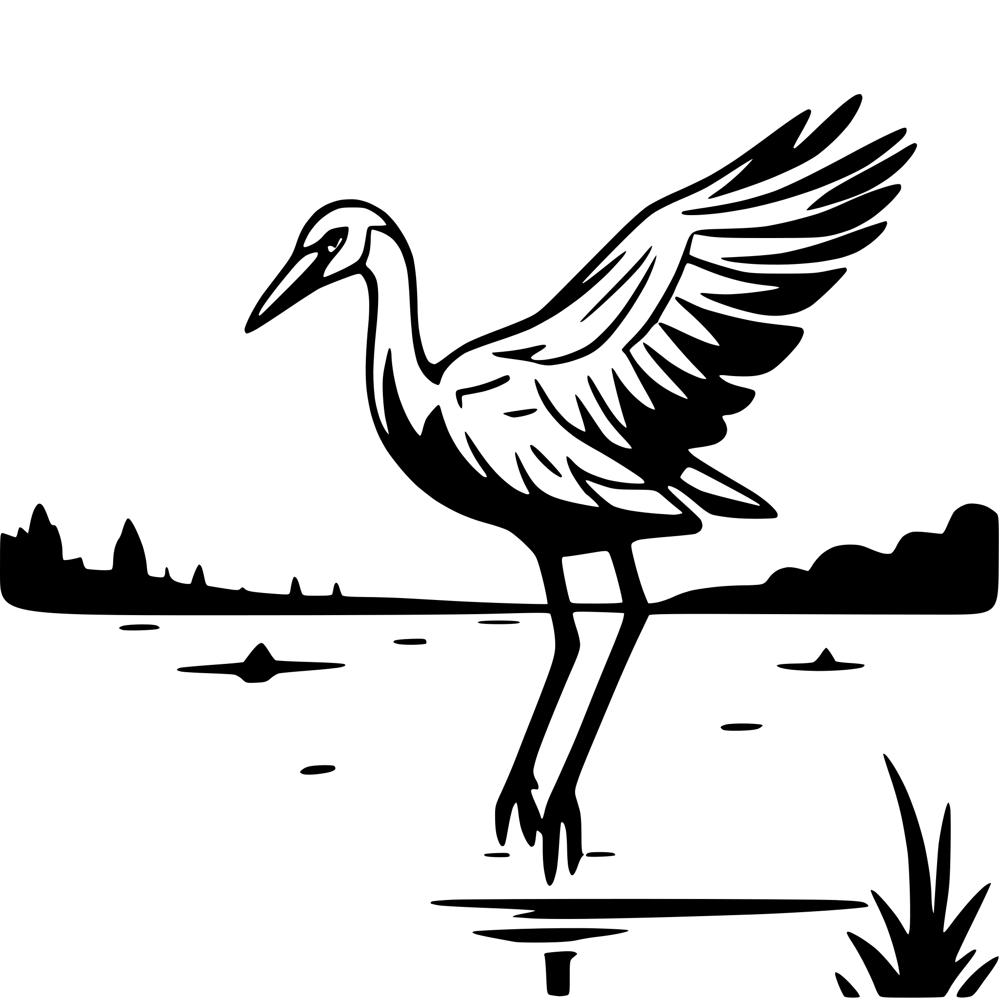 AI-generated SVG of 'bird crane on the lake'