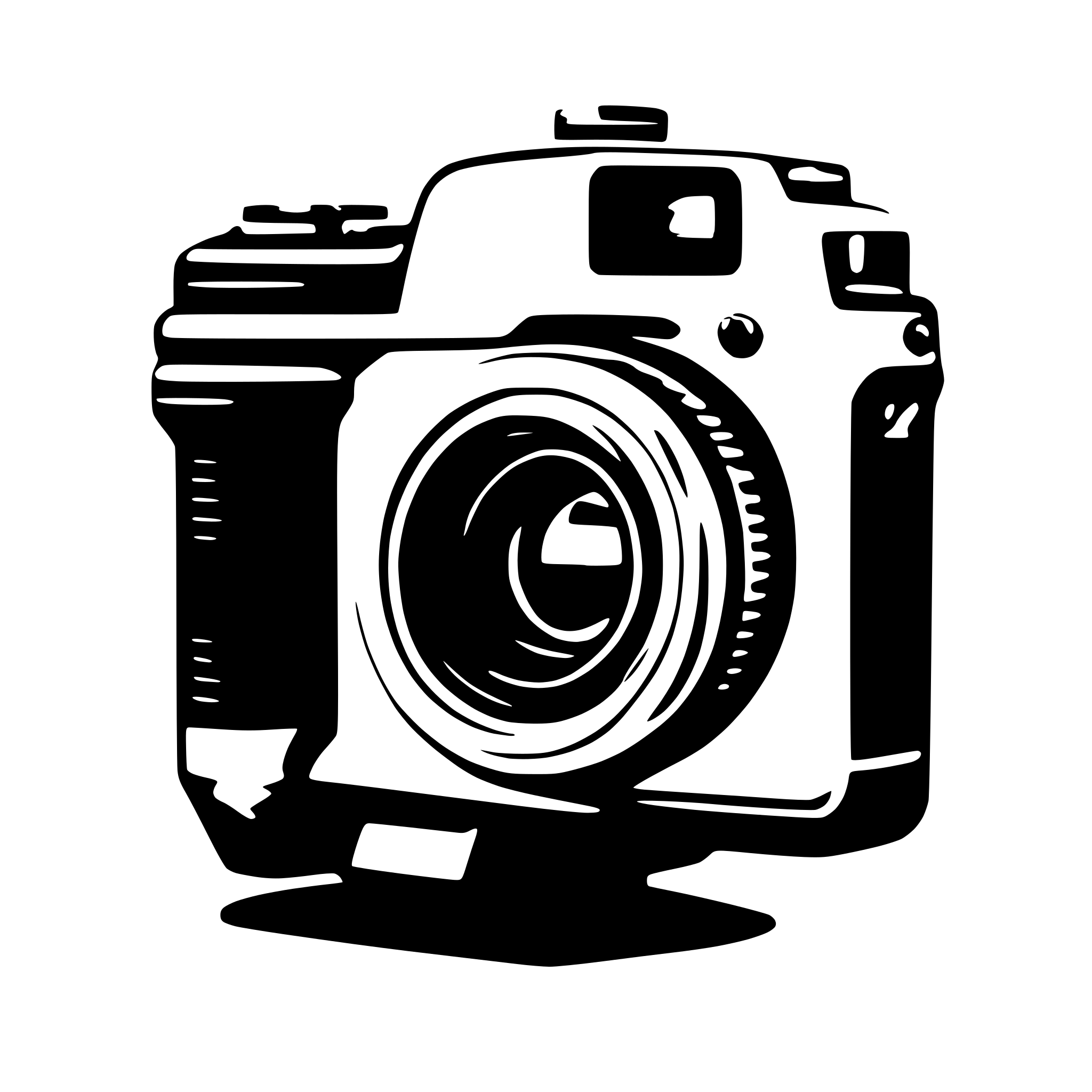 AI-generated SVG of a part of photo camera DSLR canon