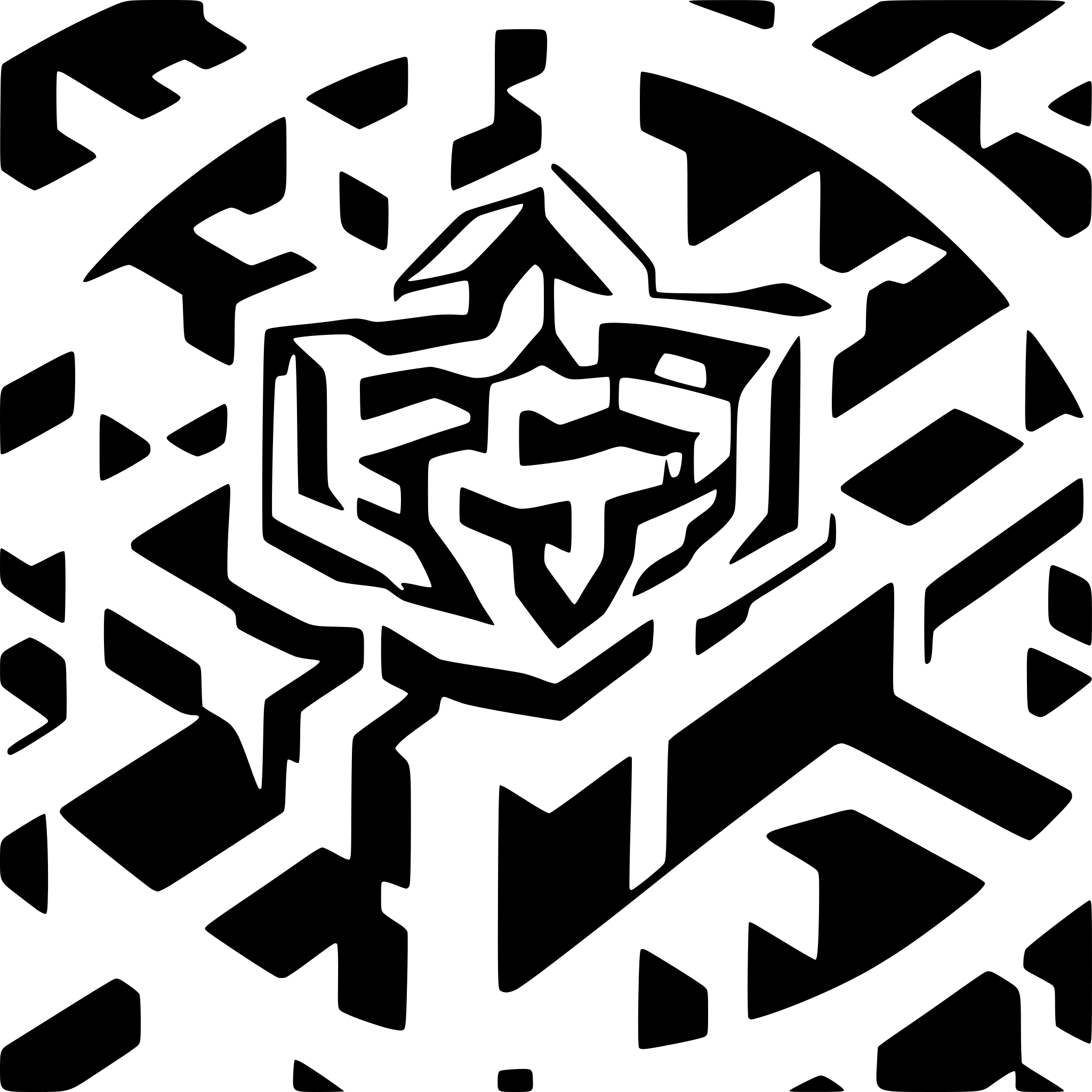 AI-generated SVG of a 3D math illusion, make it symetric