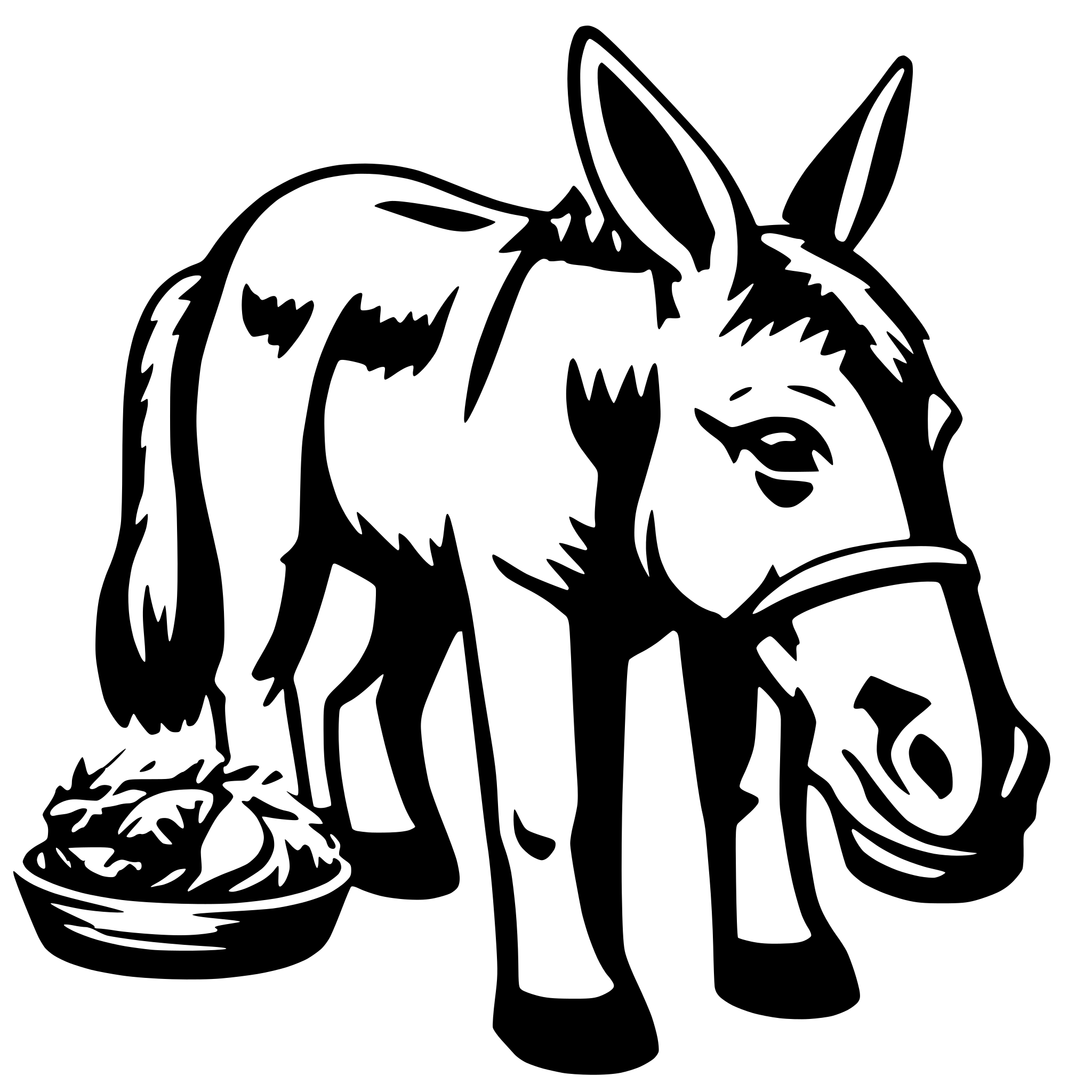 AI-generated SVG of 'donkey food'