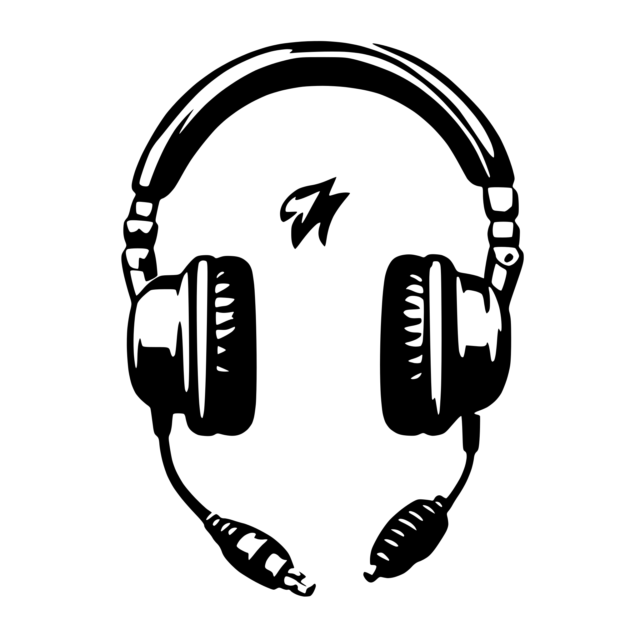 AI-generated SVG of a headphone