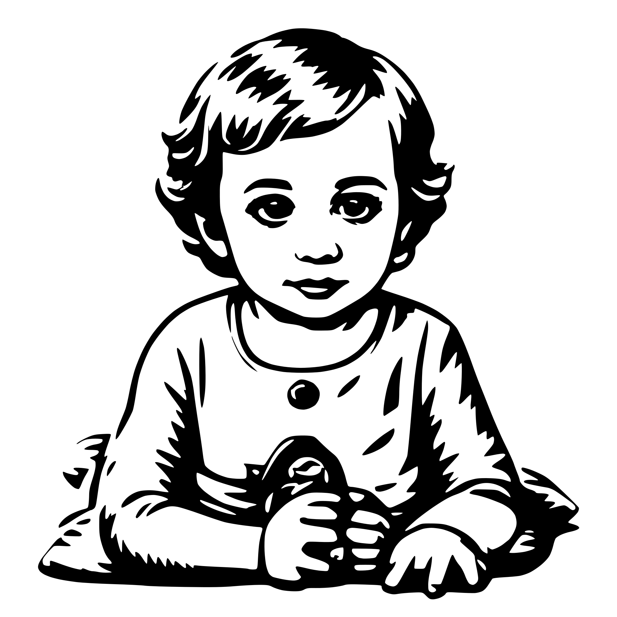 AI-generated SVG of a baby