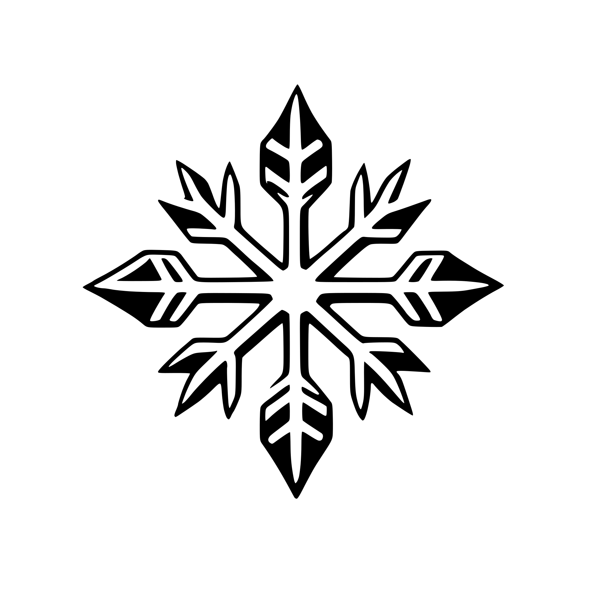 AI-generated SVG of a snowflake