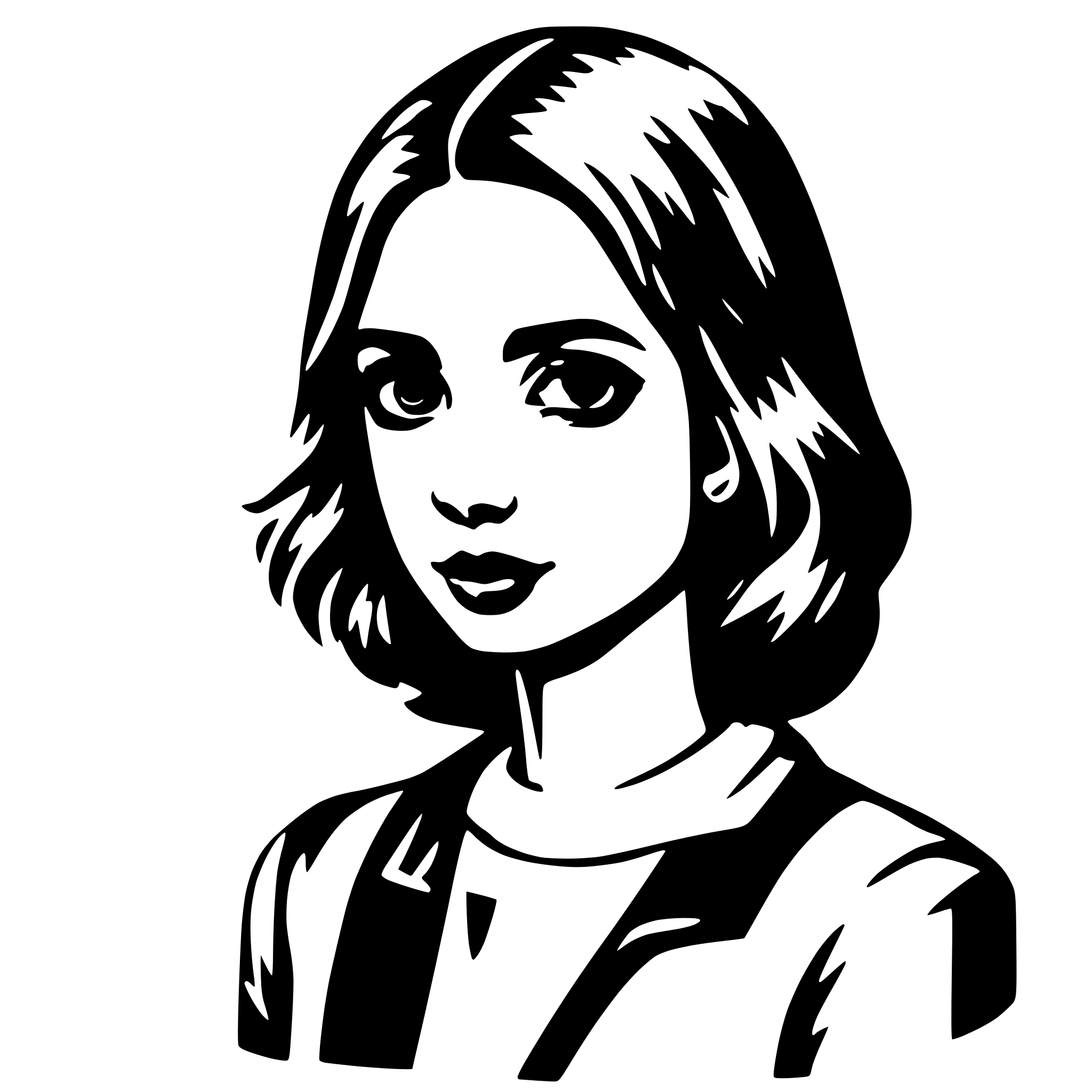 AI-generated SVG of 'girl'