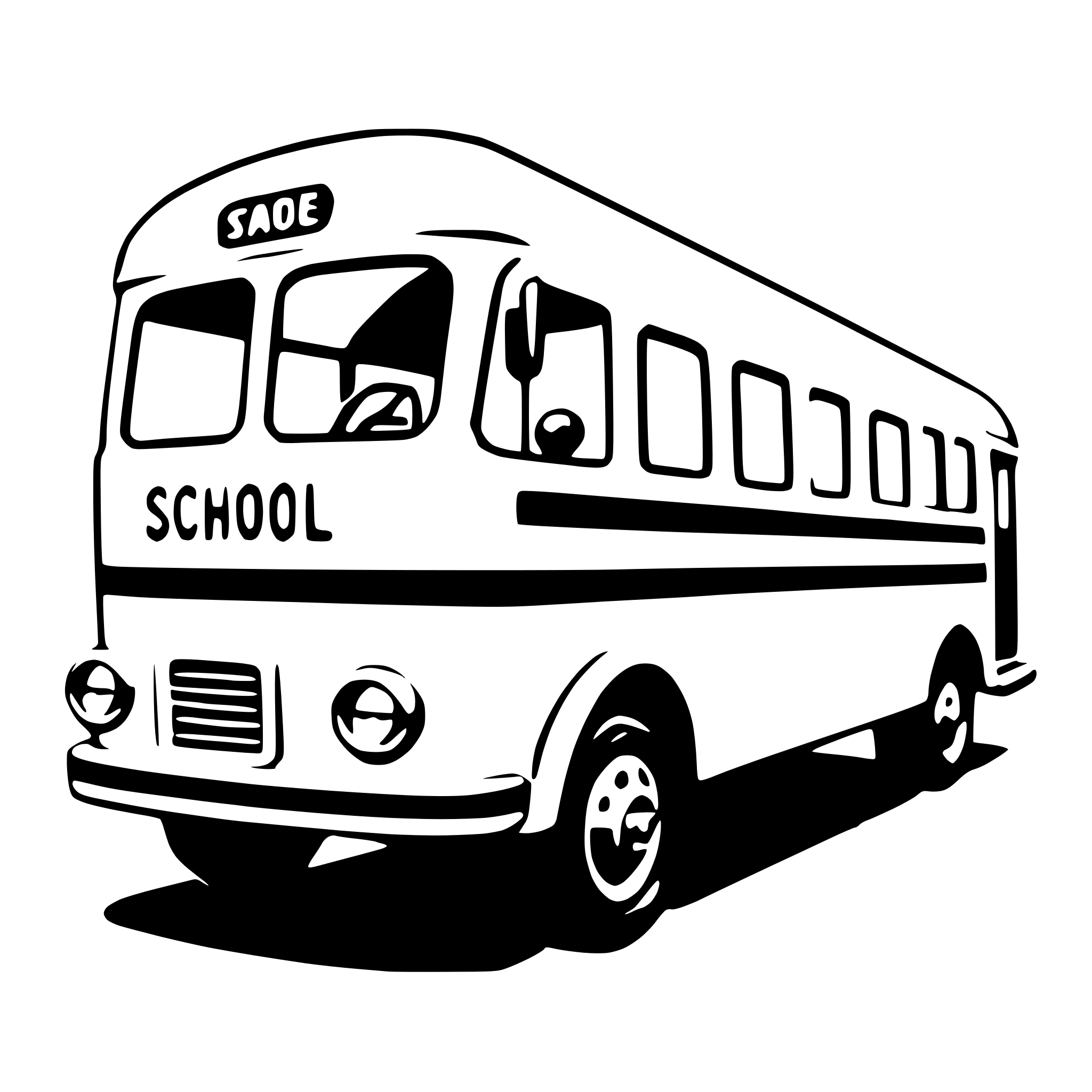 AI-generated SVG of a school bus