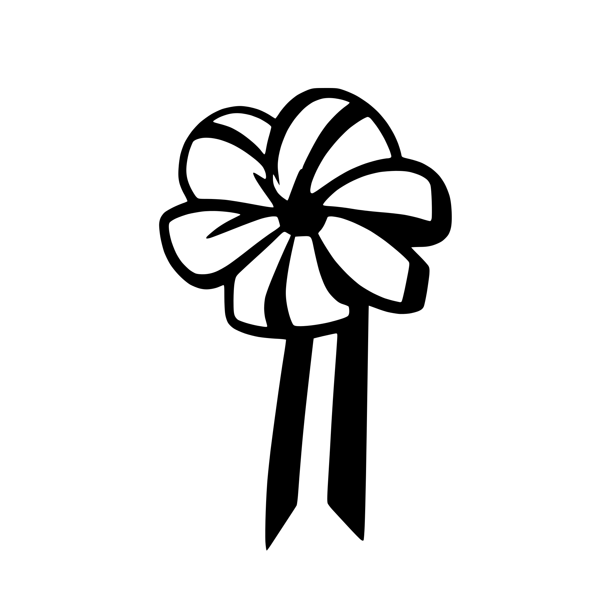 AI-generated SVG of 'ribbon tied in bow'