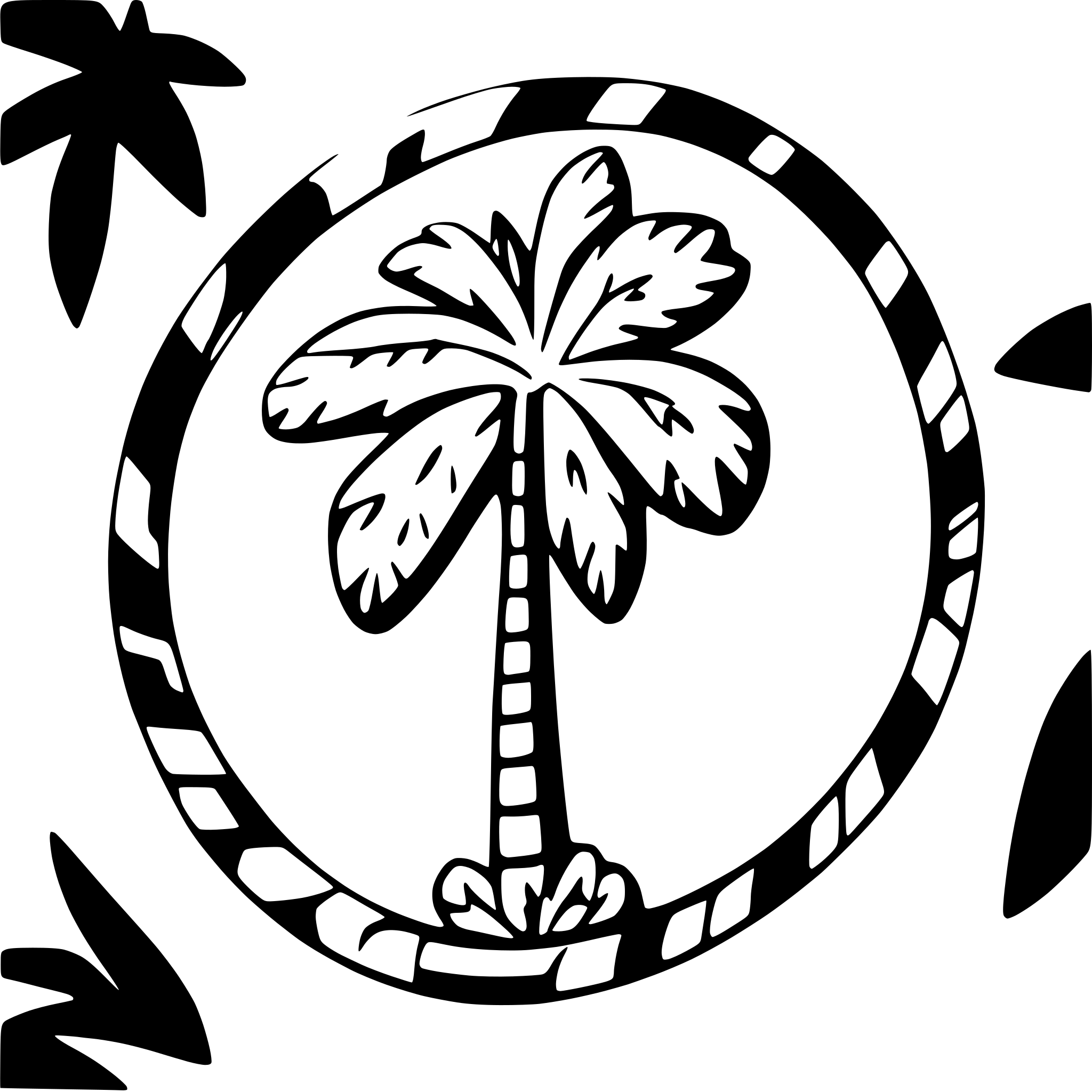 AI-generated SVG of a palm tree