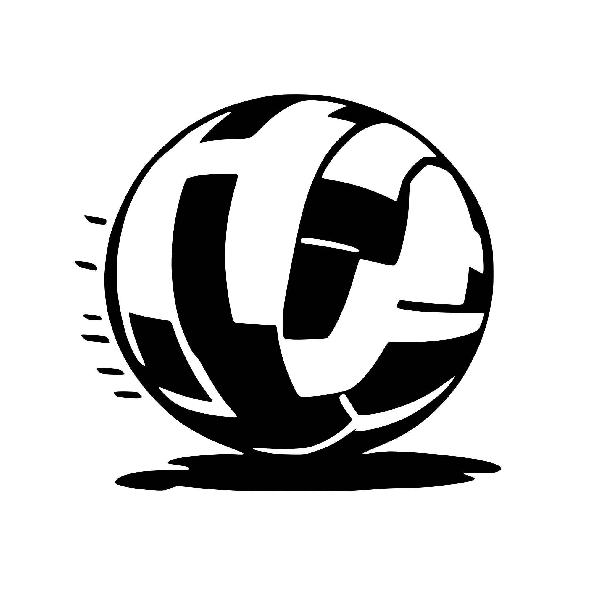 AI-generated SVG of a volleyball