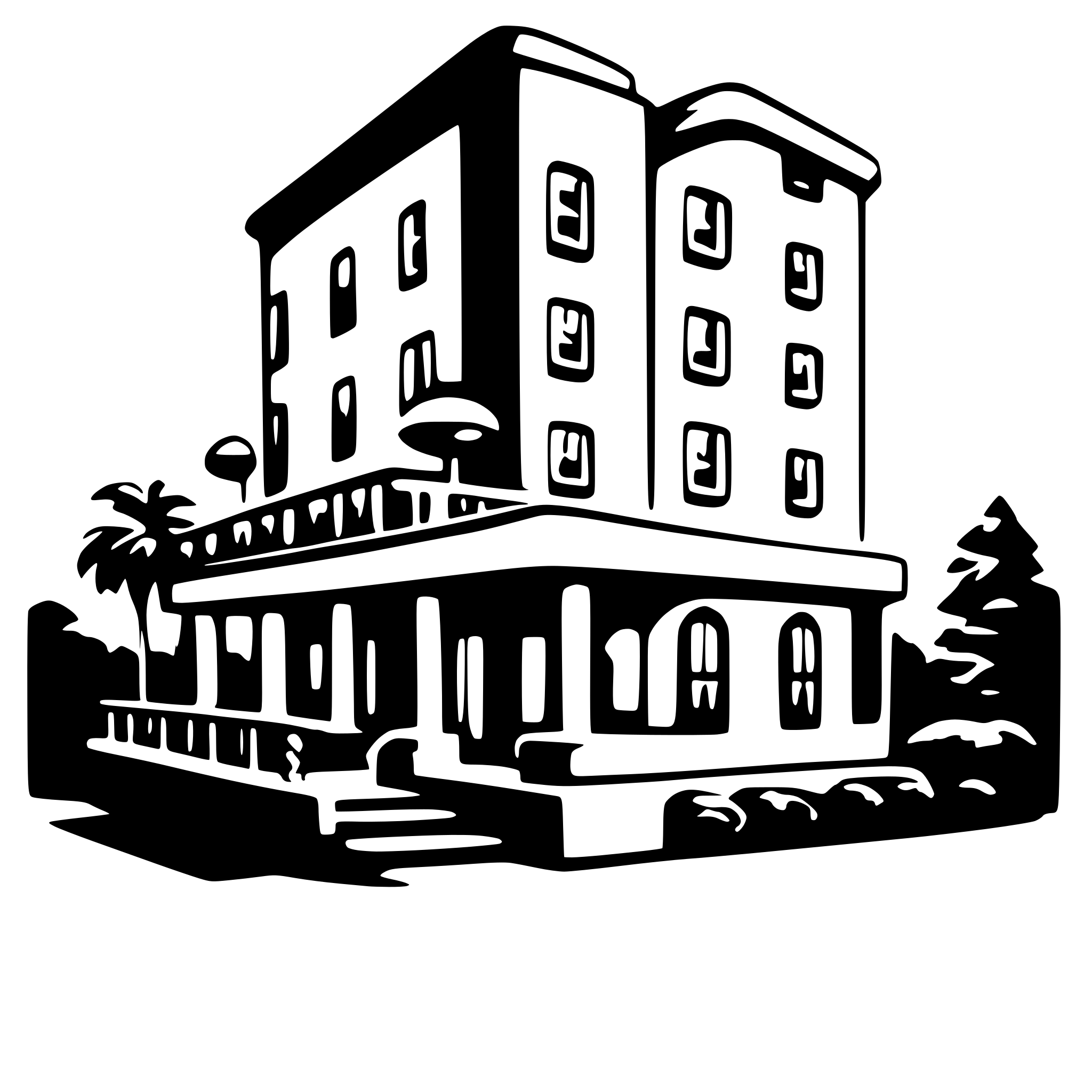 AI-generated SVG of 'hotel'