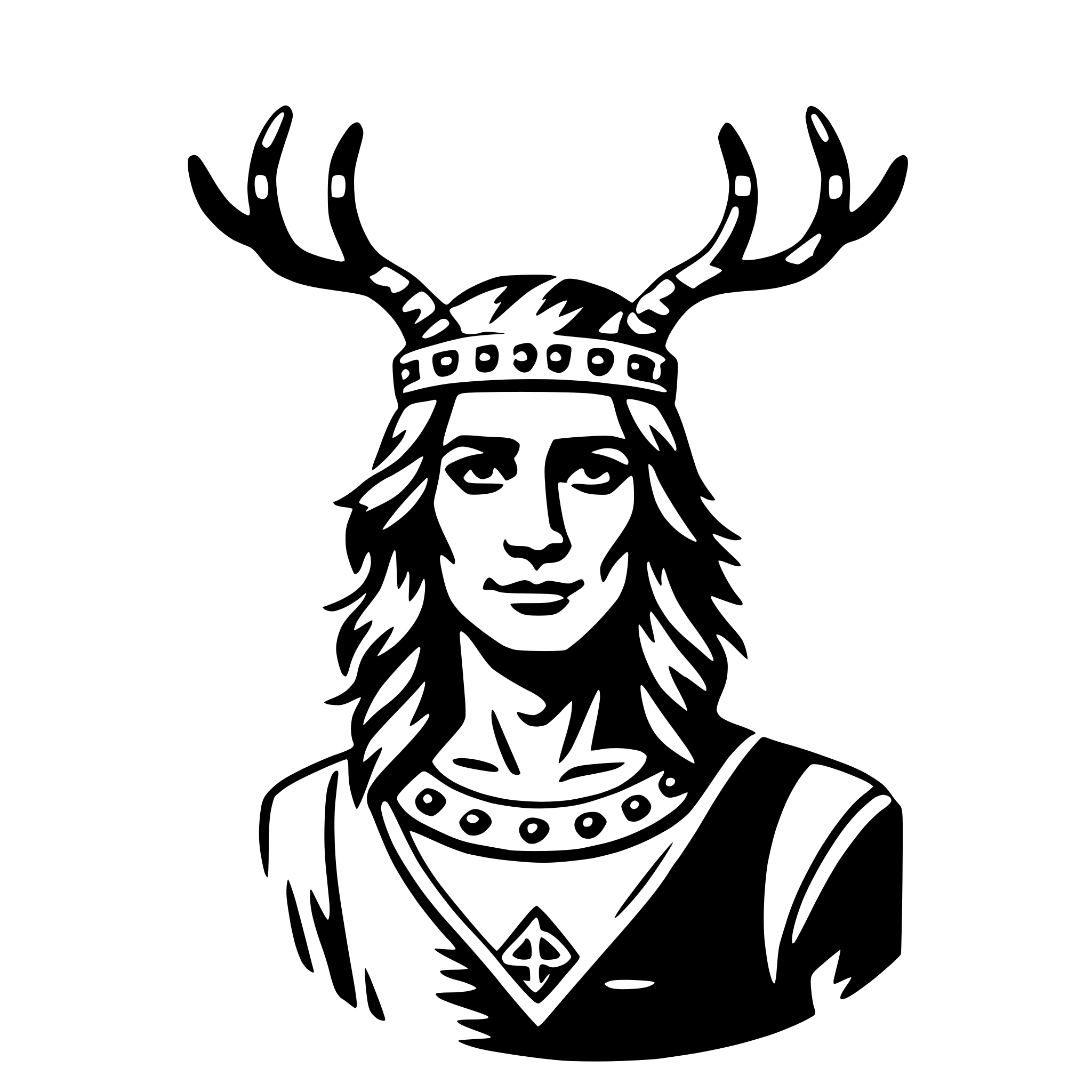 AI-generated SVG of 'cernunnos'