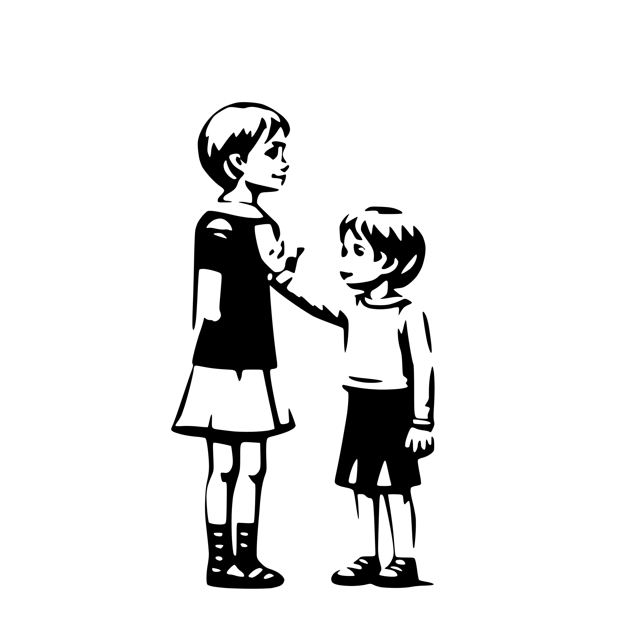 AI-generated SVG of 'Todler saying goodbye'