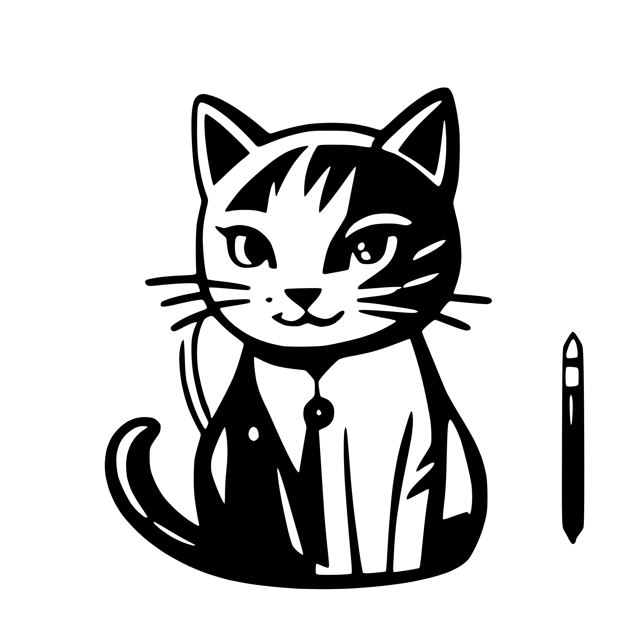 AI-generated SVG of a cat fishing same thickness line closed contures AI-generated SVG of a cat fishing same thickness line closed contures