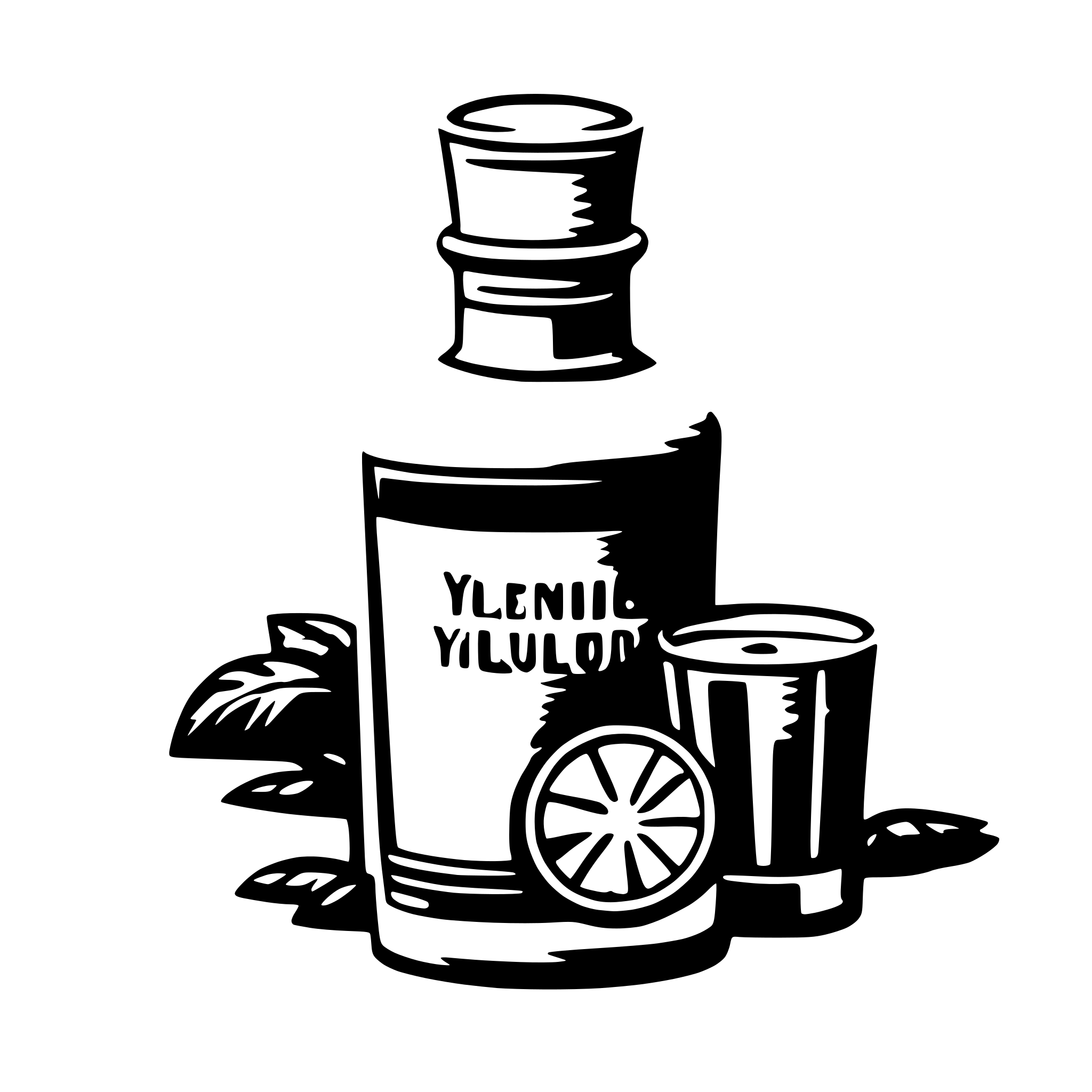 AI-generated SVG of 'Yunige Liquor. line animation svg'