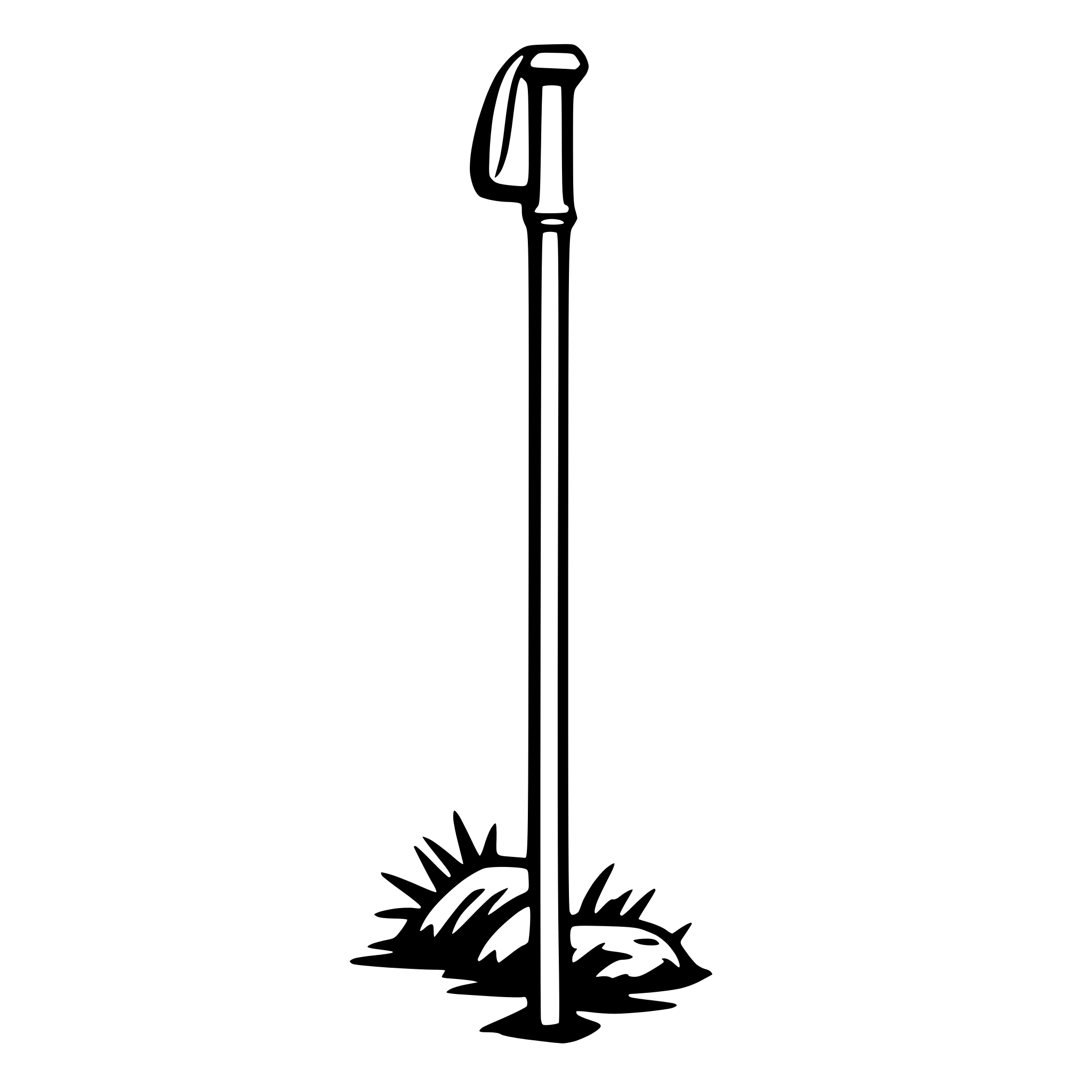 AI-generated SVG of a crutch