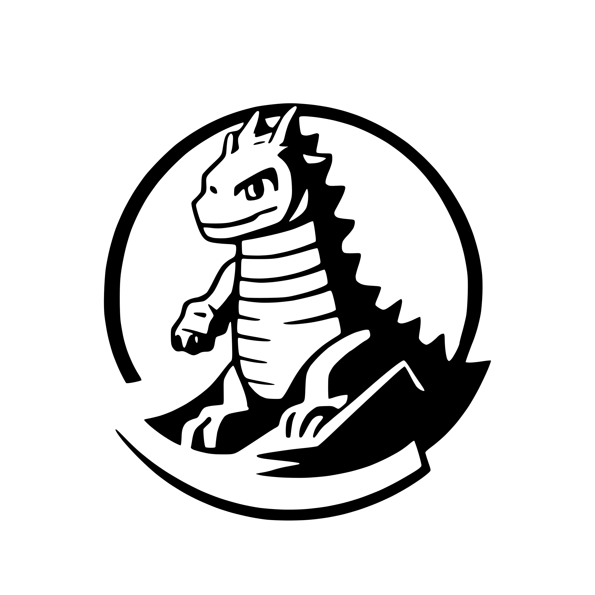 AI-generated SVG of a godzilla for kids