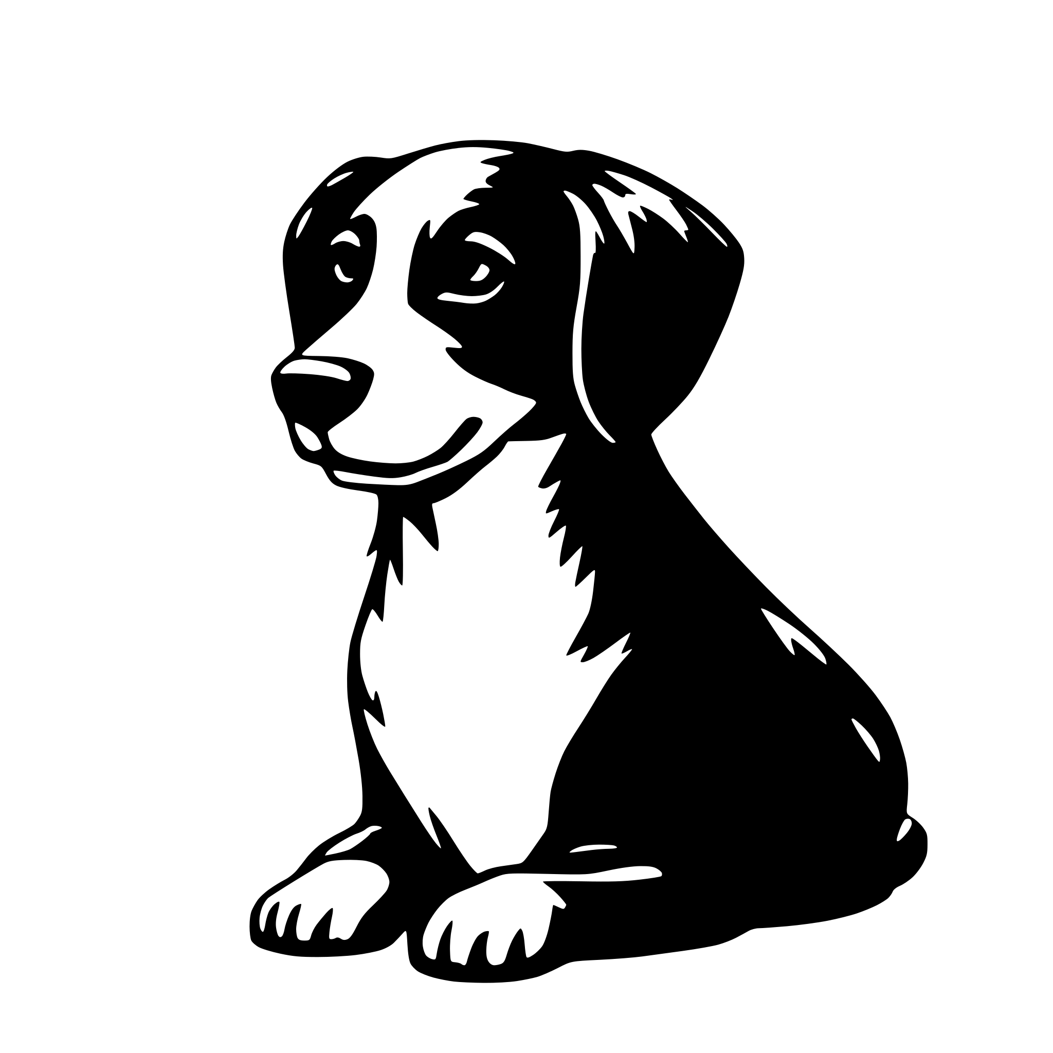 AI-generated SVG of a dog