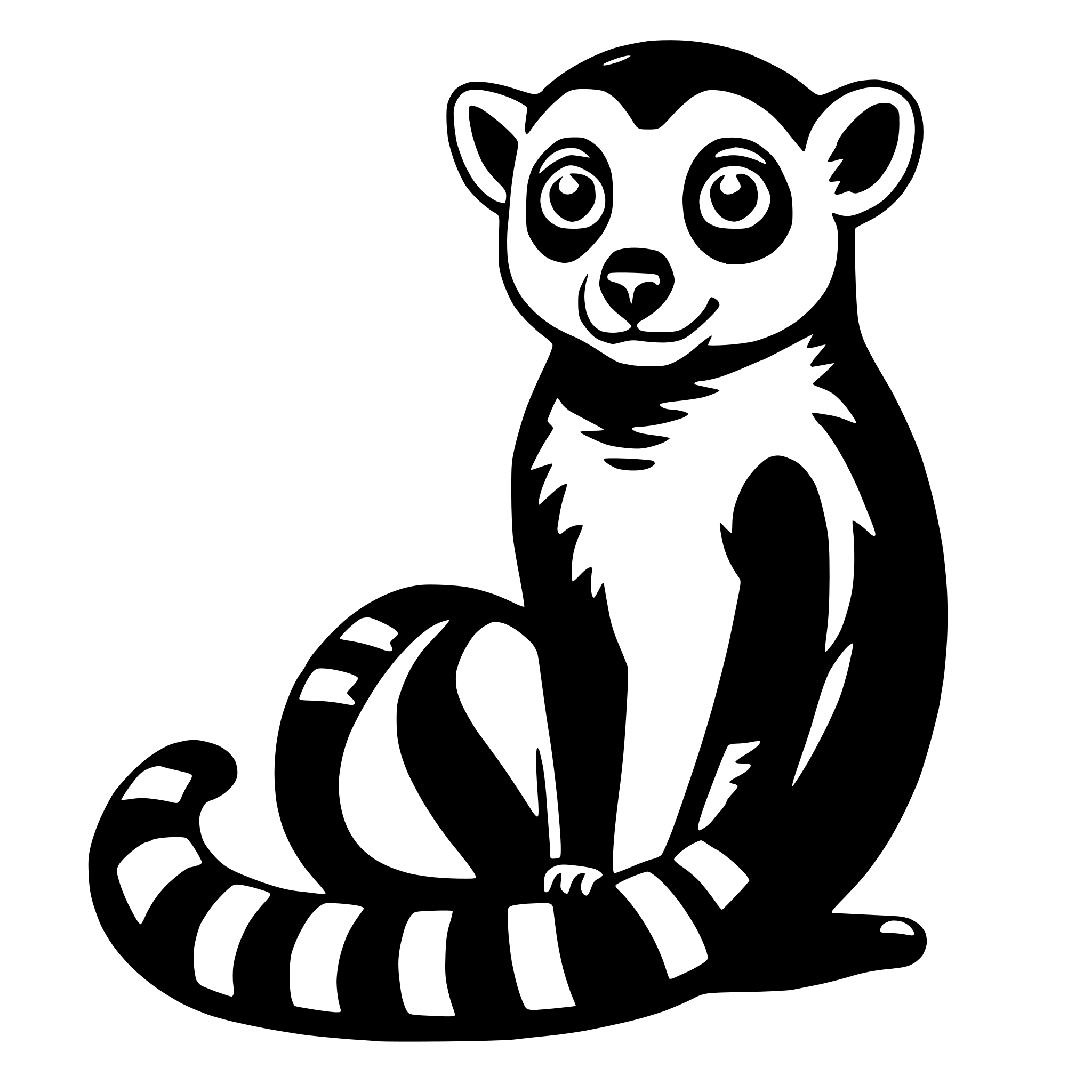 AI-generated SVG of a lemur