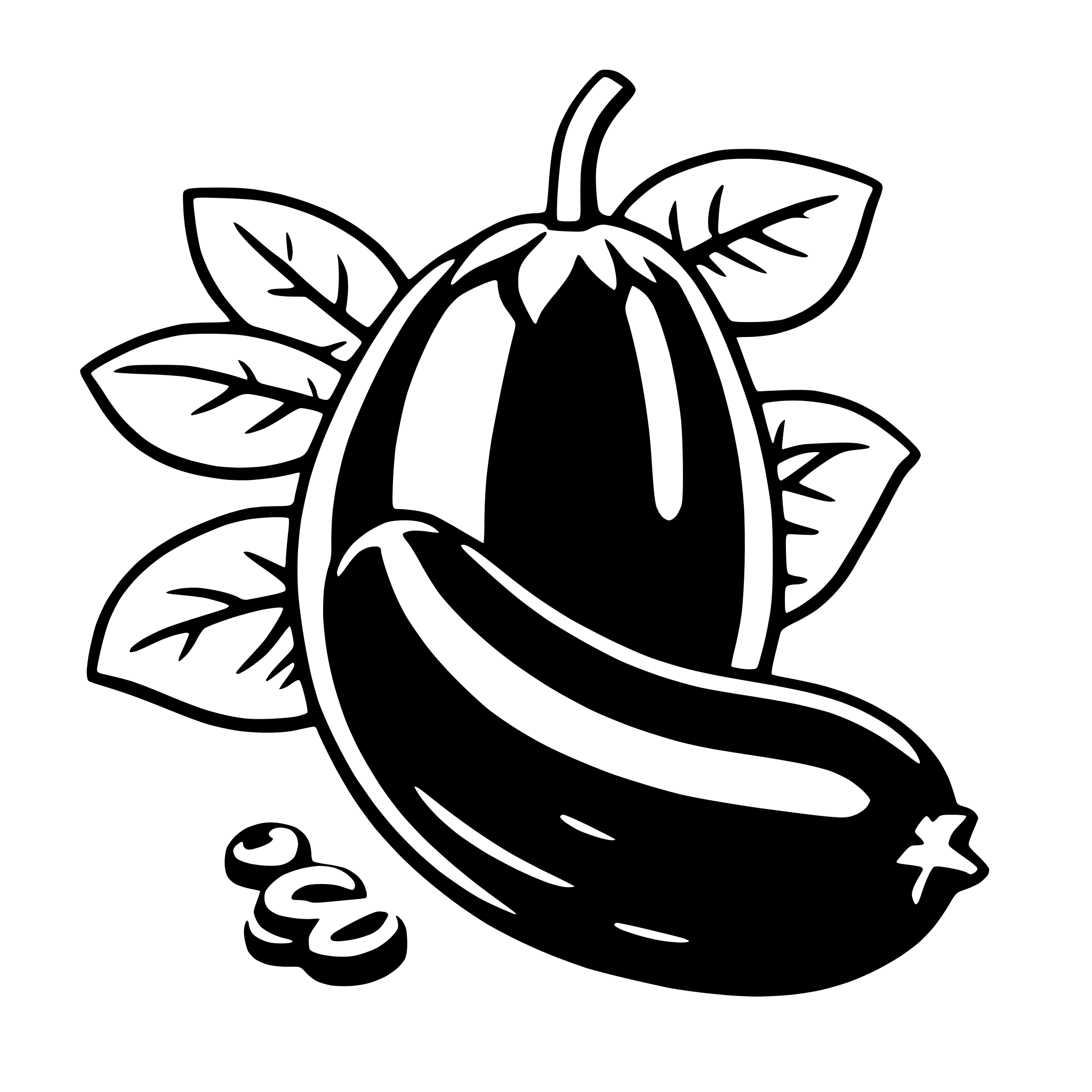 AI-generated SVG of 'eggplant'