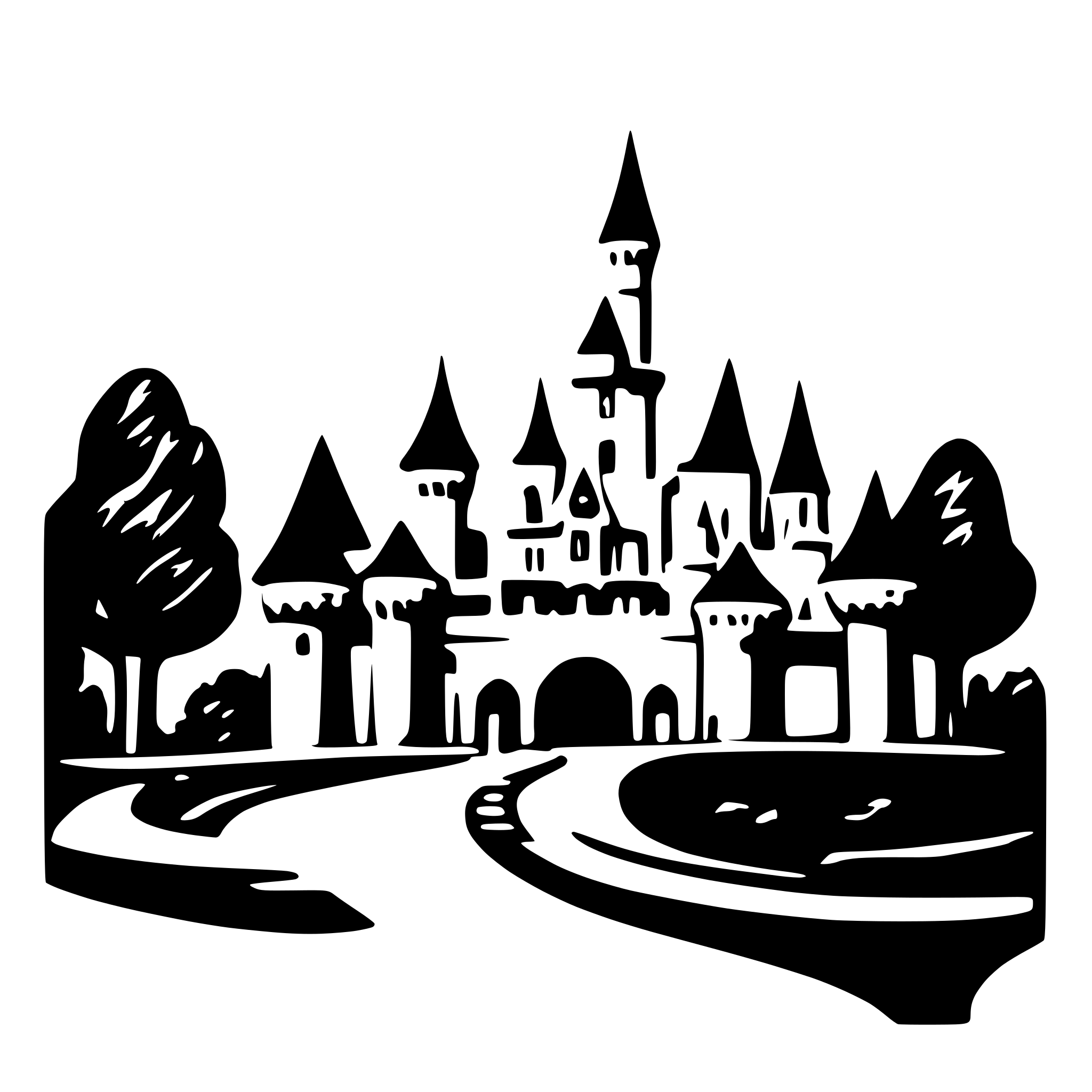 AI-generated SVG of 'disneyland'