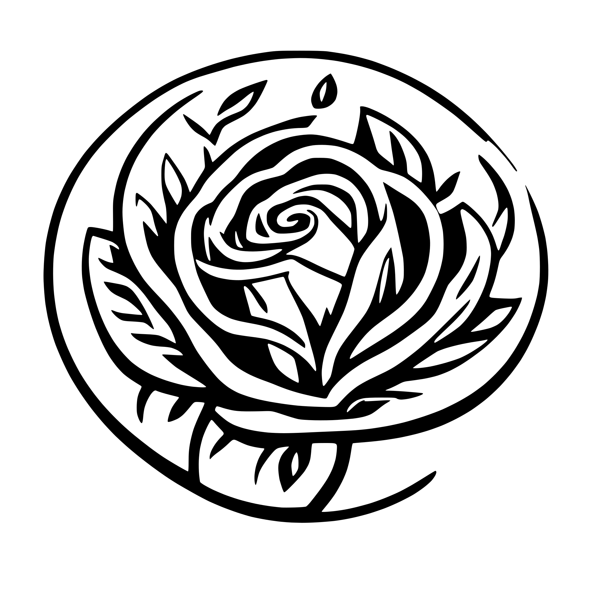 AI-generated SVG of a rose