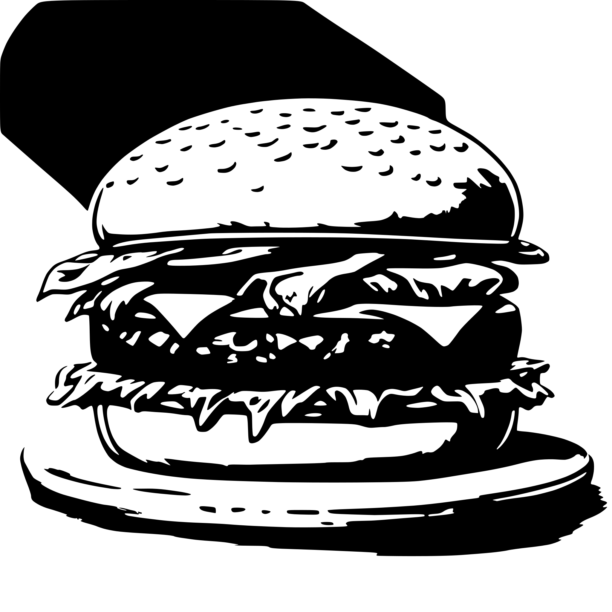 AI-generated SVG of a burger