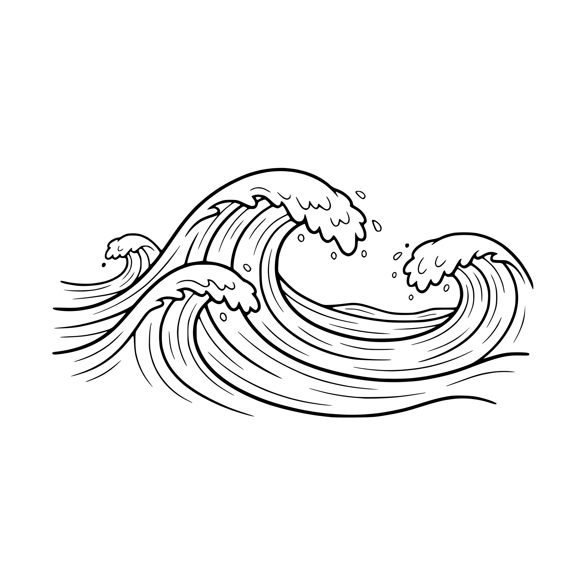AI-generated SVG of a waves
