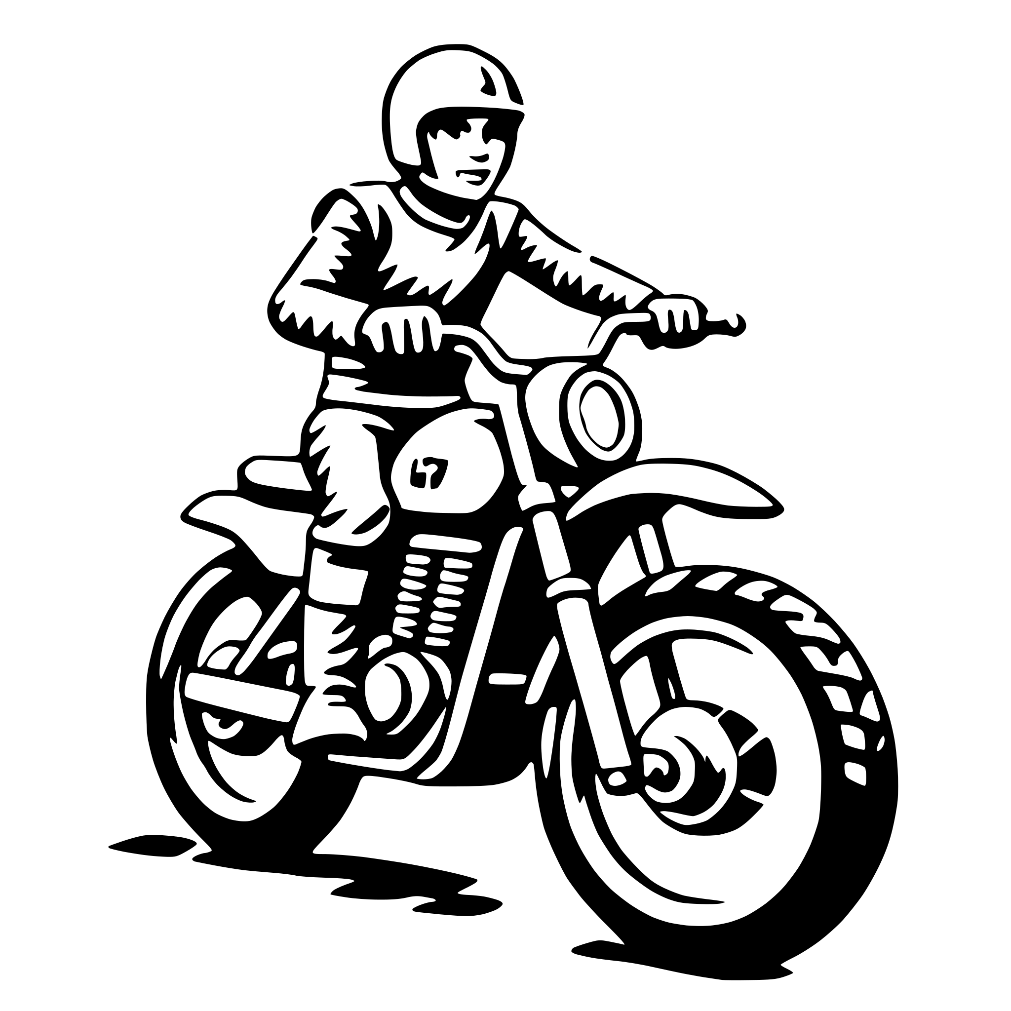 AI-generated SVG of a dirt bike