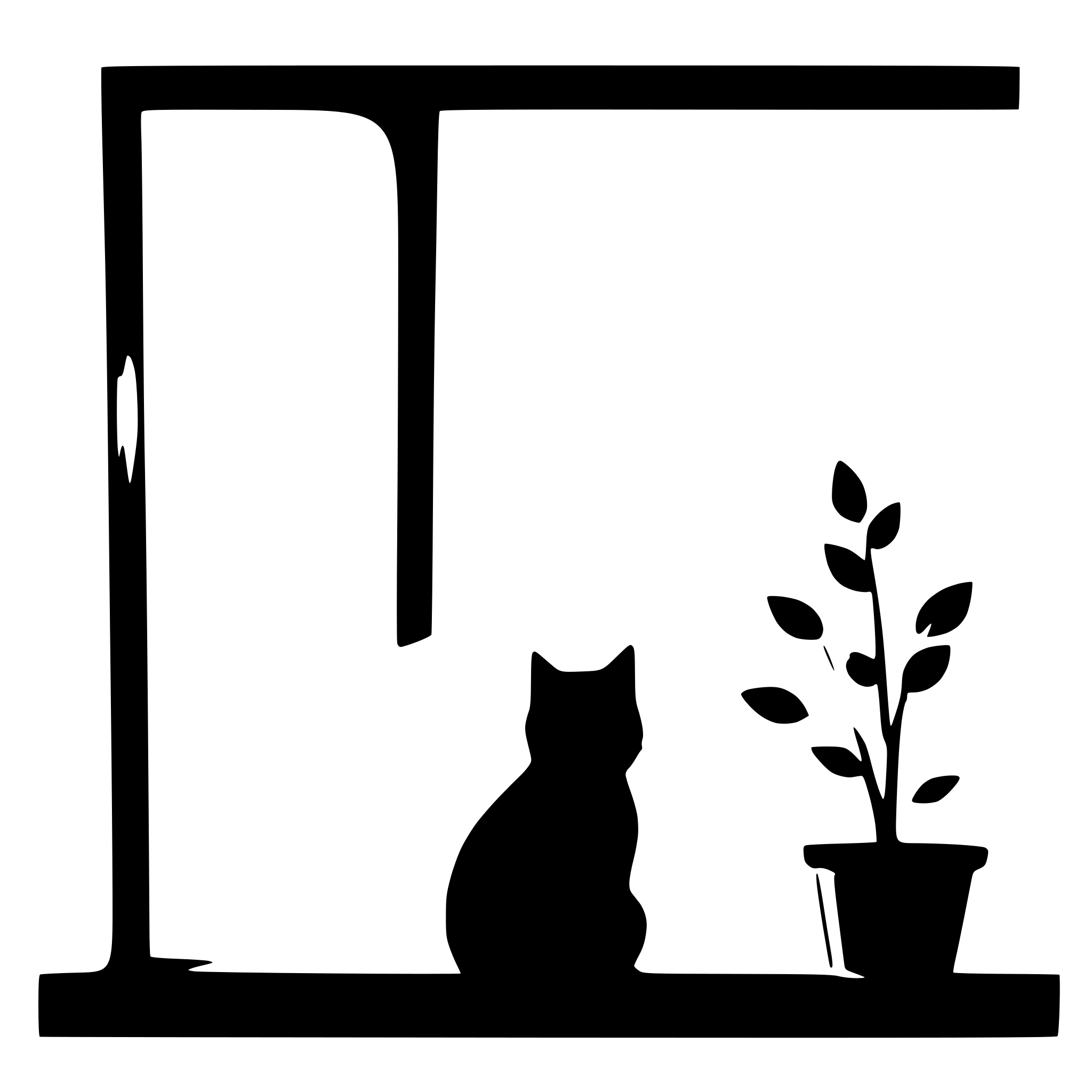 AI-generated SVG of 'cat silhouette'
