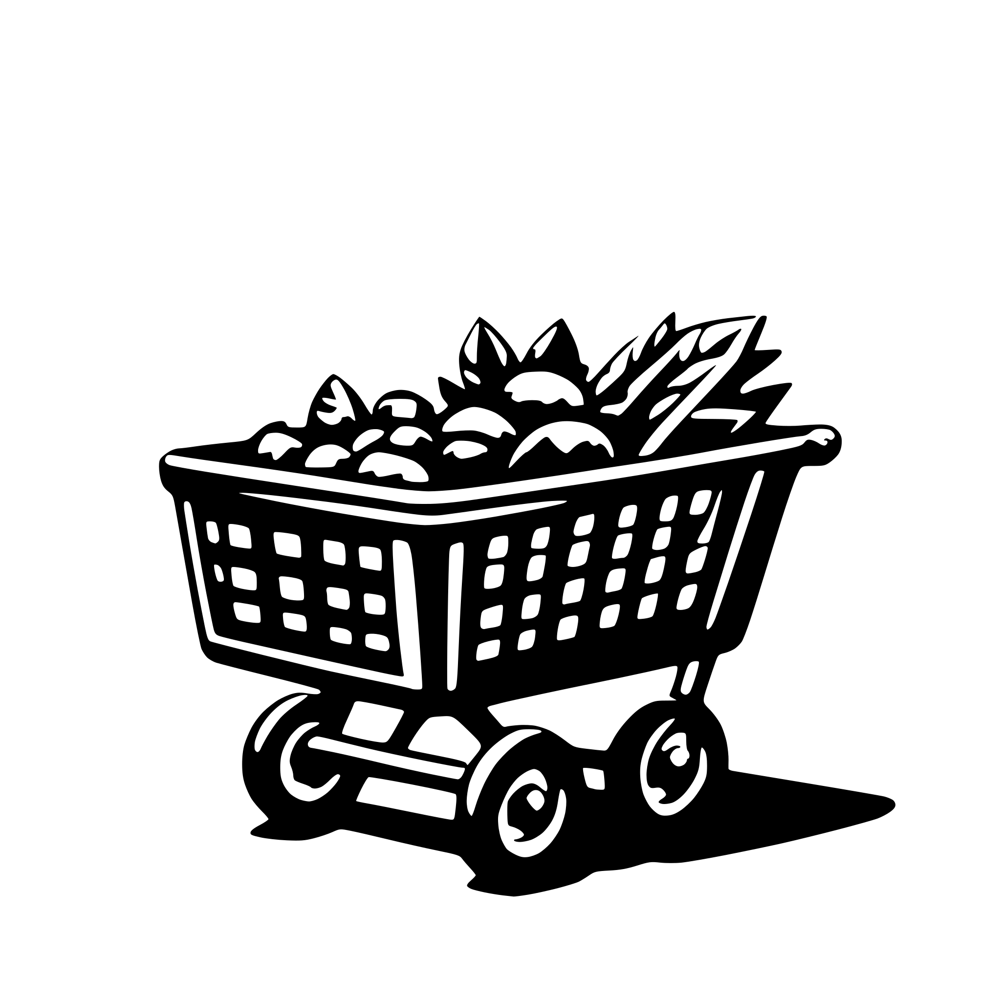 AI-generated SVG of a shopping cart